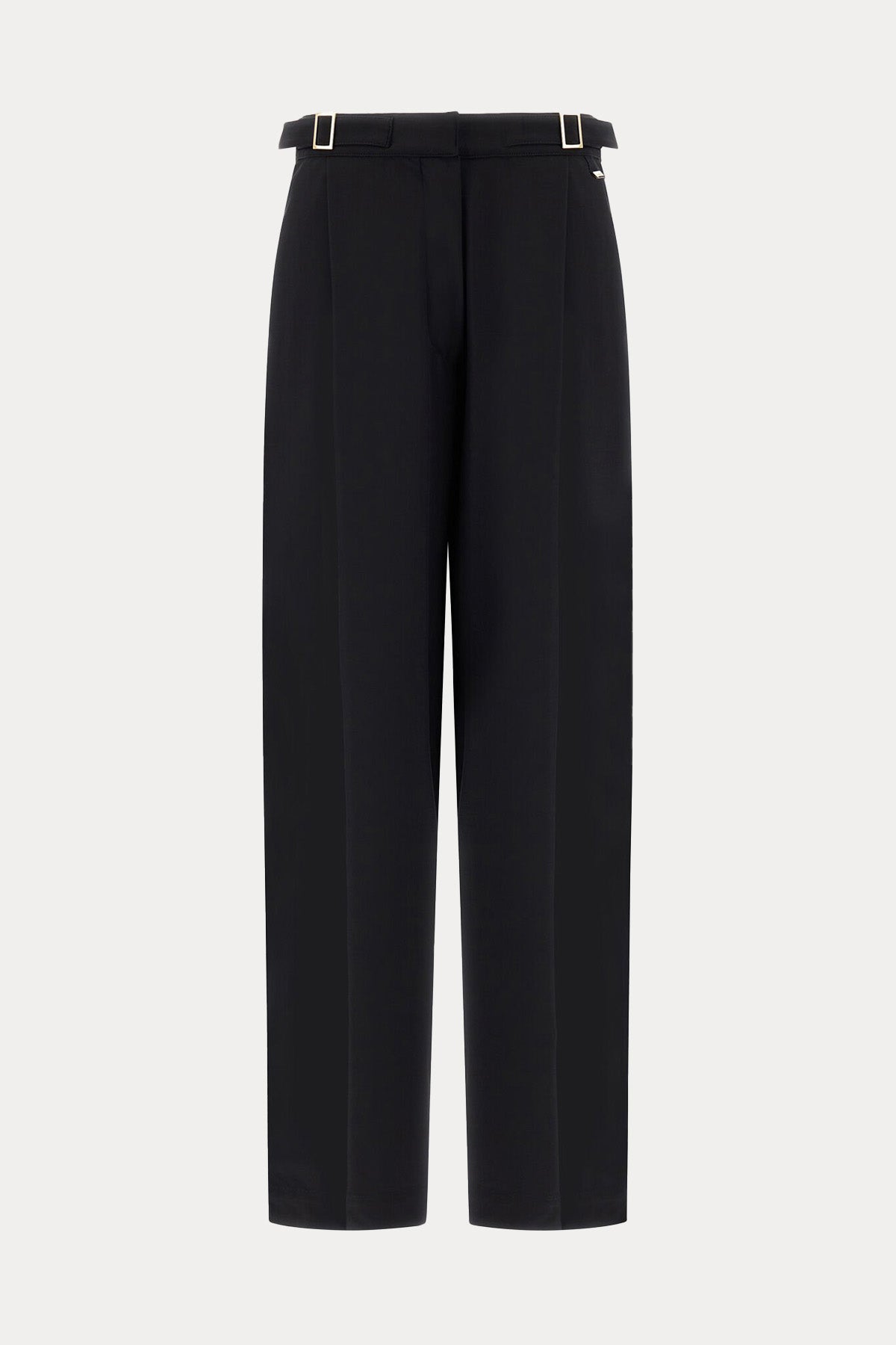 Herno Kemer Detaylı Yüksek Bel Pileli Pantolon
