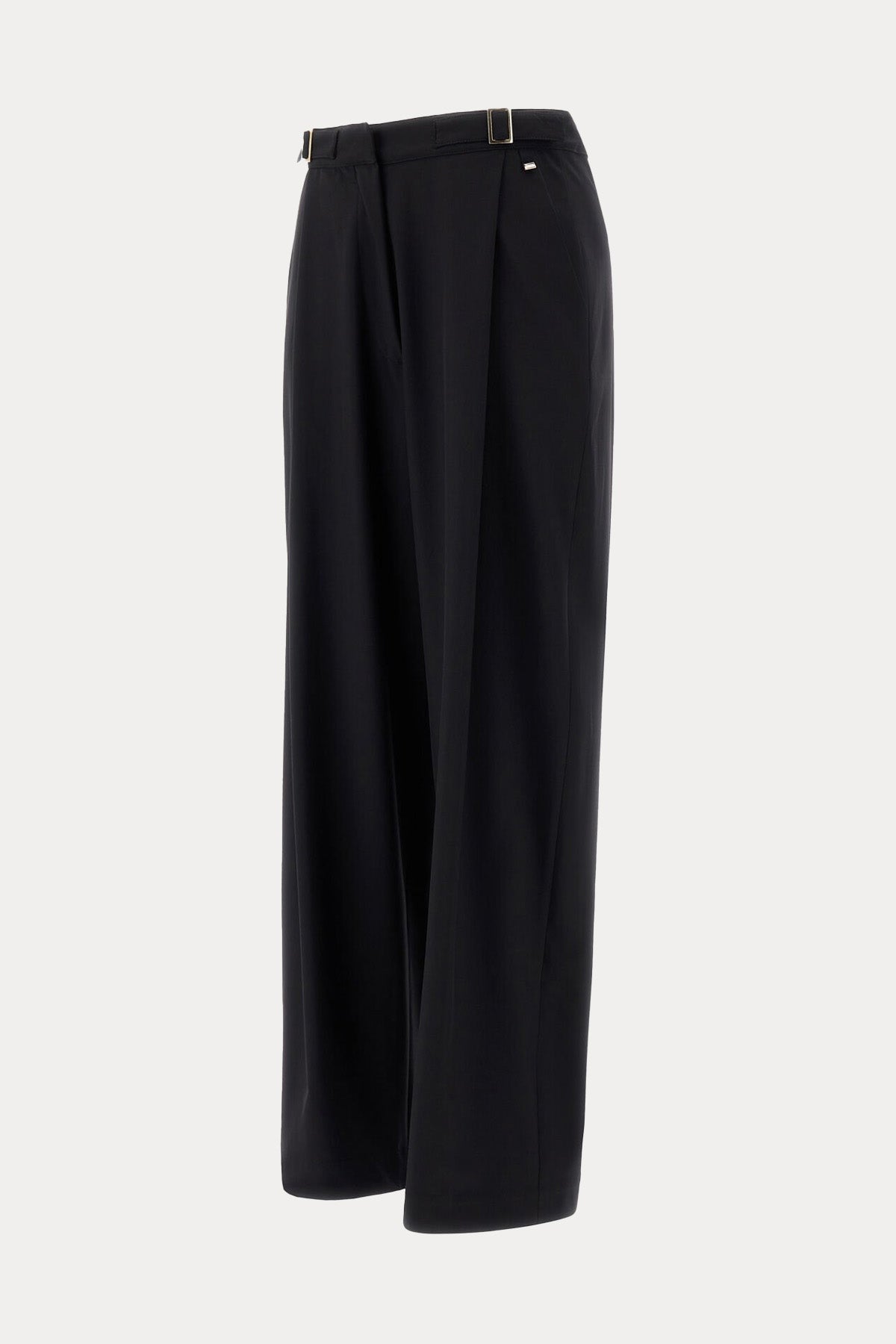 Herno Kemer Detaylı Yüksek Bel Pileli Pantolon