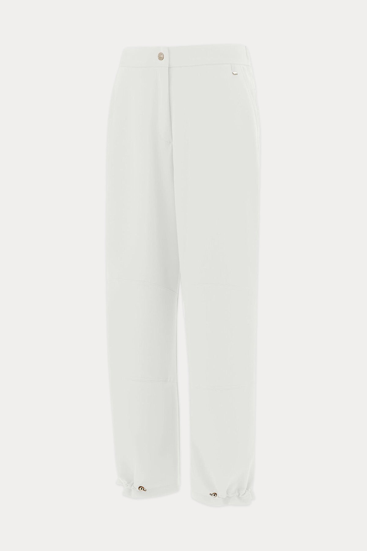 Herno Yüksek Bel Paçası Çıtçıtlı Beli Lastikli Pantolon