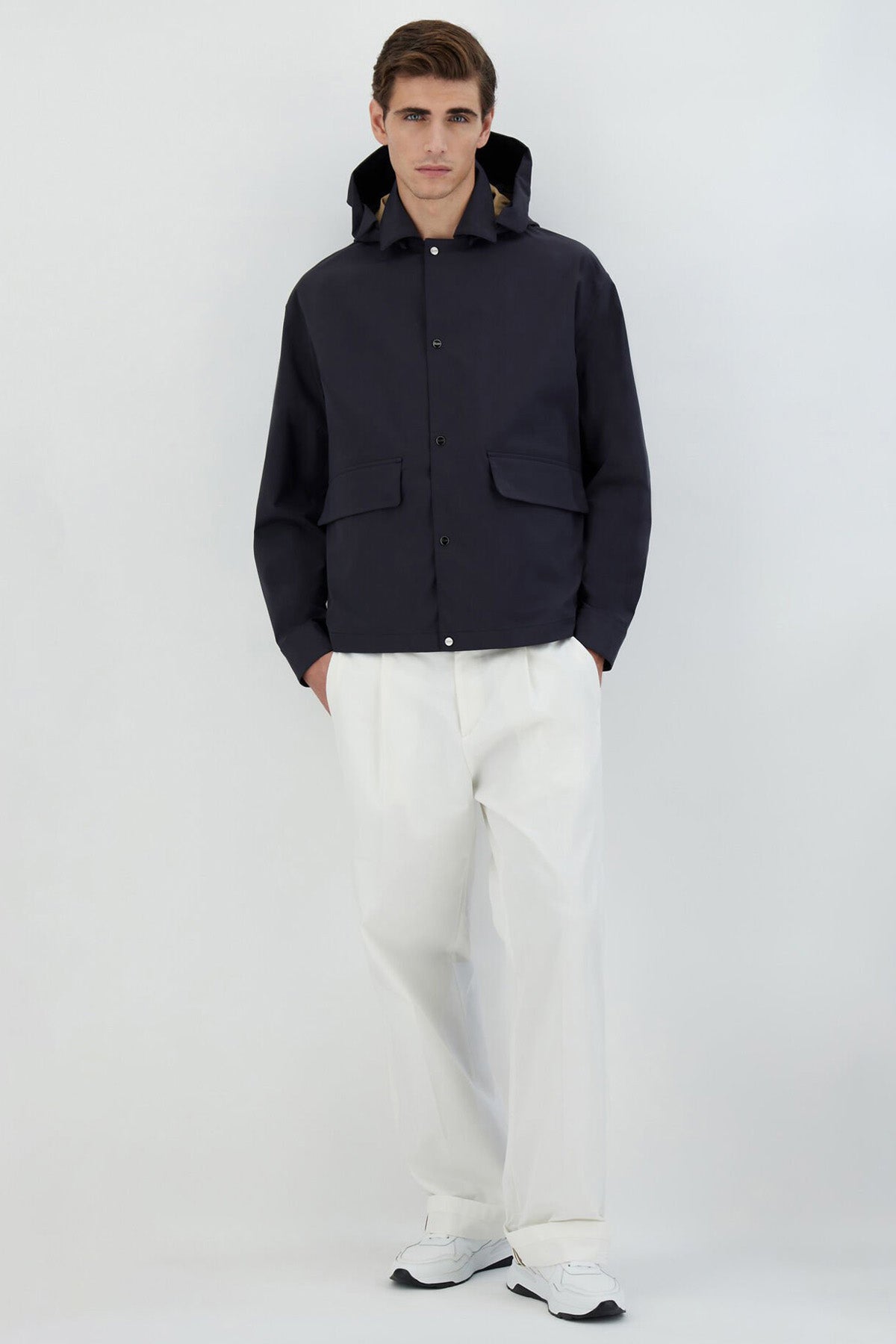 Herno Kapüşonlu Kapaklı Cep Detaylı Mont