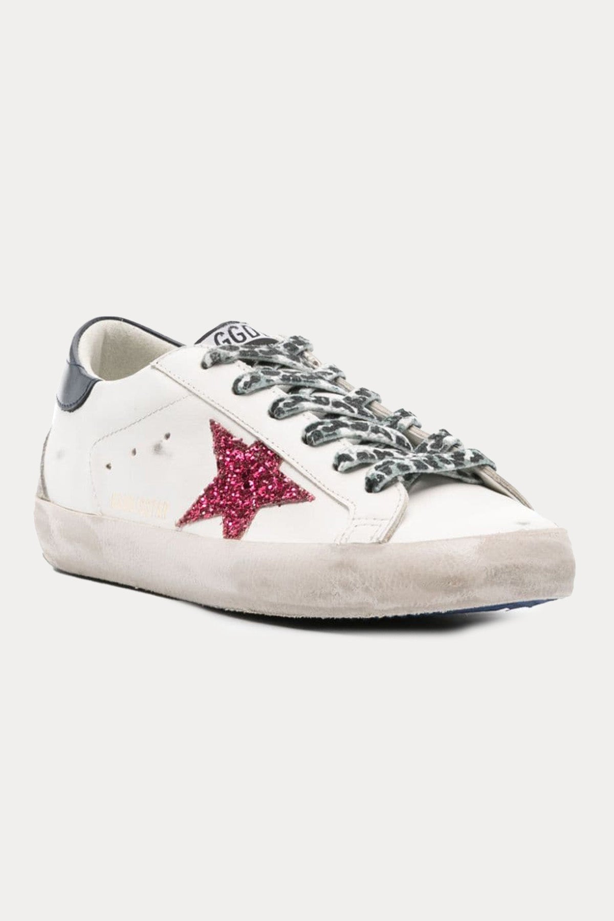 Golden Goose Super-Star Payetli Deri Sneaker Ayakkabı