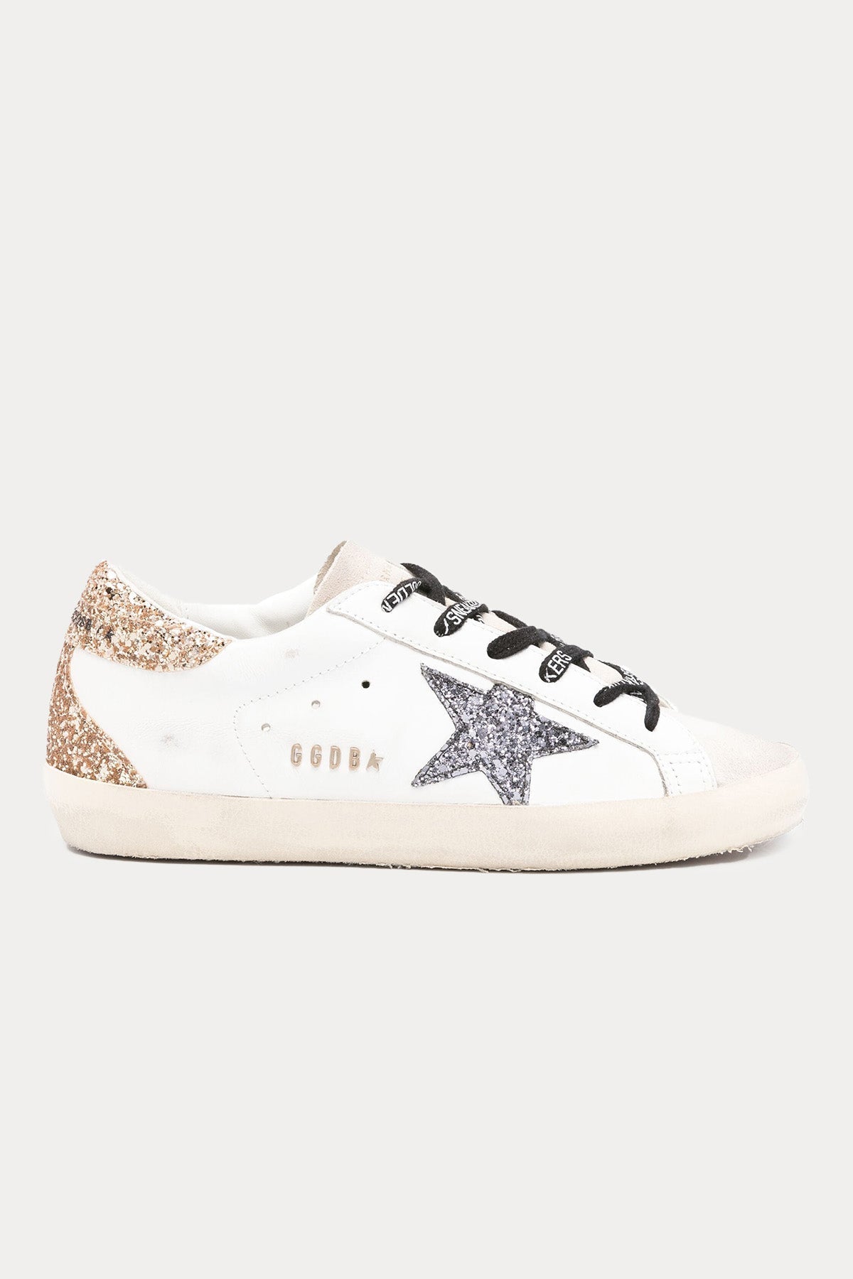 Golden Goose Super-Star Payetli Deri Sneaker Ayakkabı