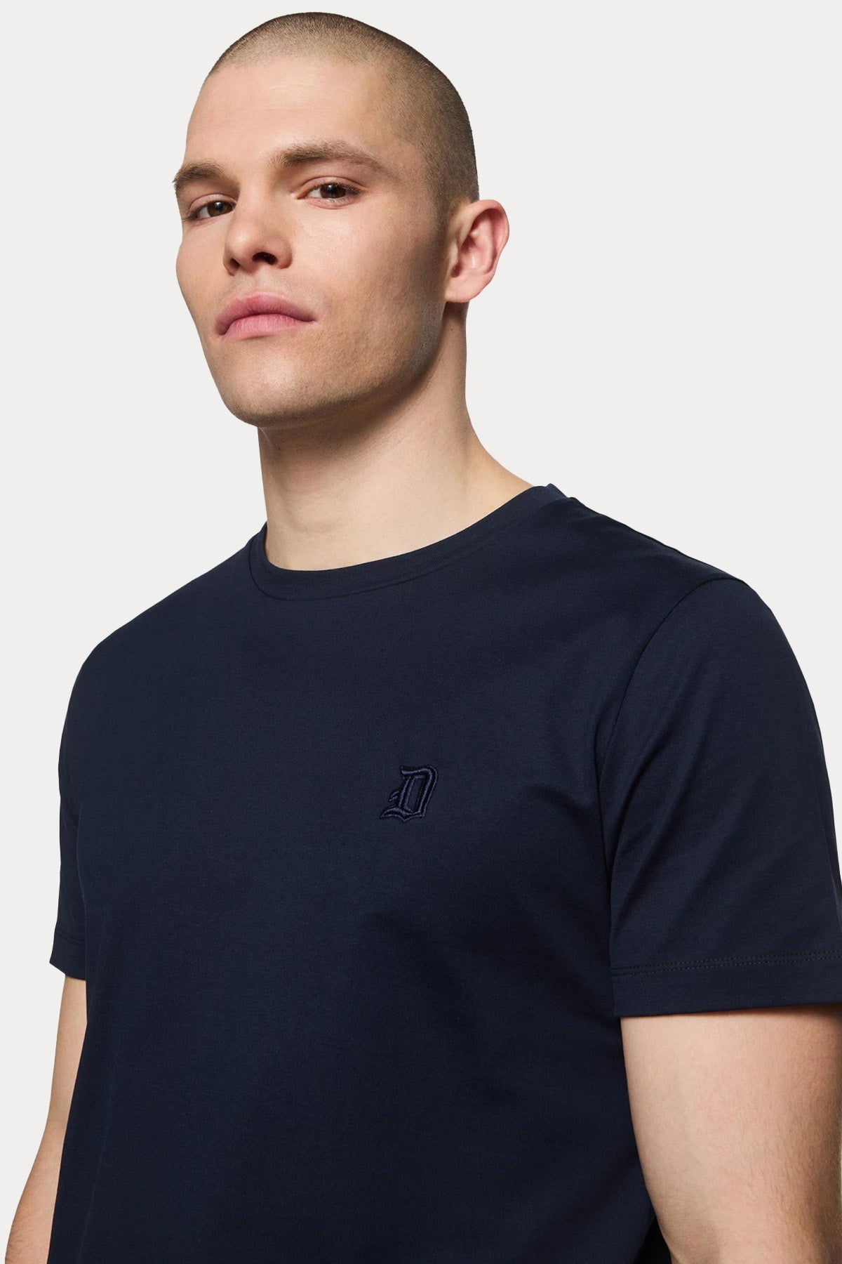 Dondup Yuvarlak Yaka Logolu T-shirt-T-shirt-Libas