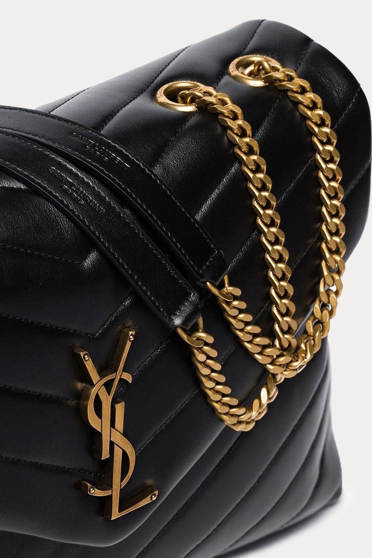 Saint Laurent Logolu Large Deri Omuz Çantası