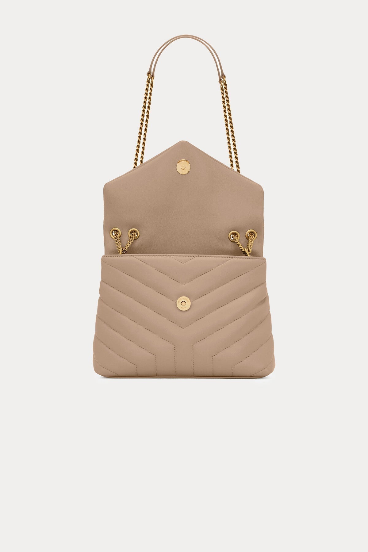 Saint Laurent Logolu Medium Deri Omuz Çantası