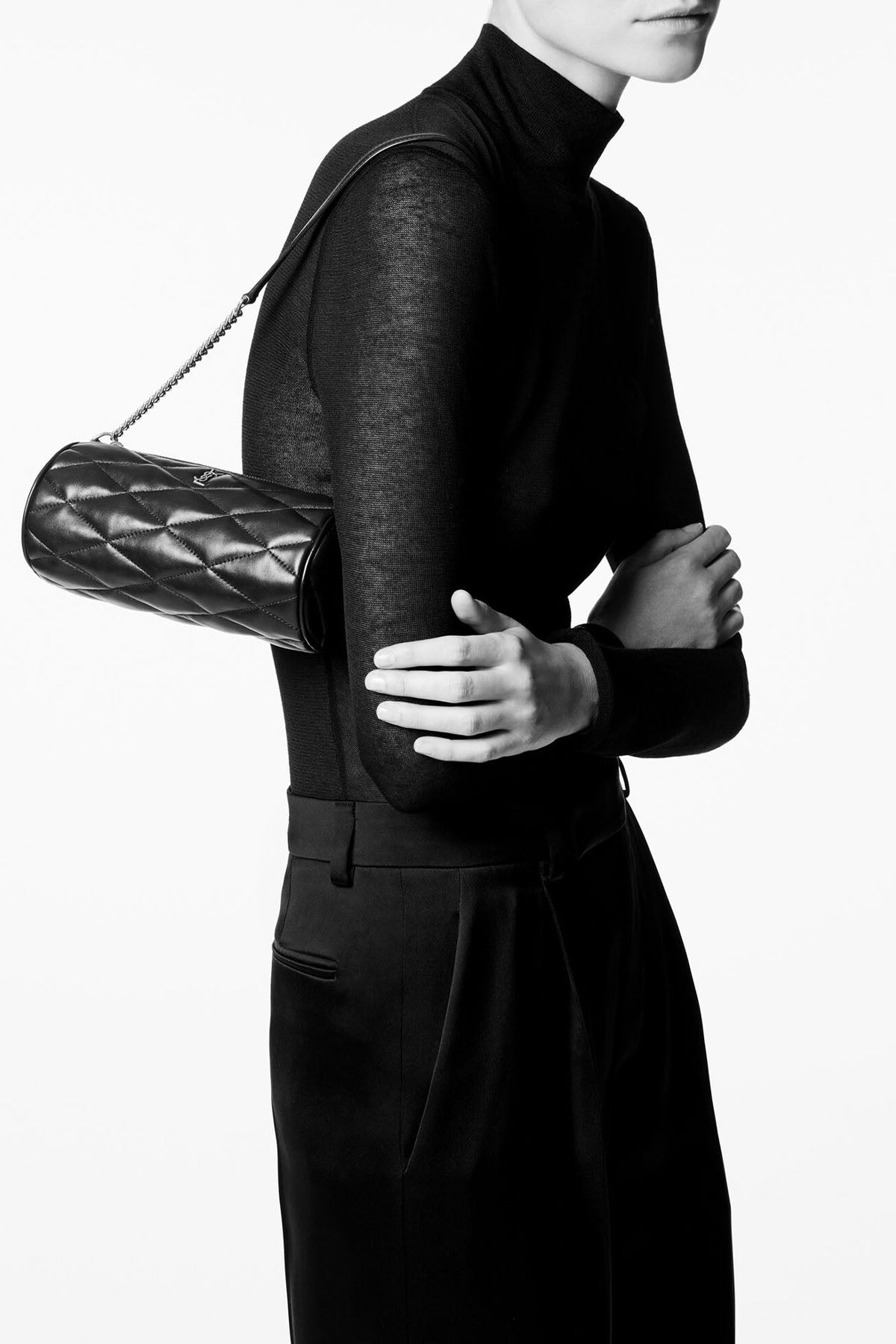 Saint Laurent Logolu Small Deri Omuz Çantası