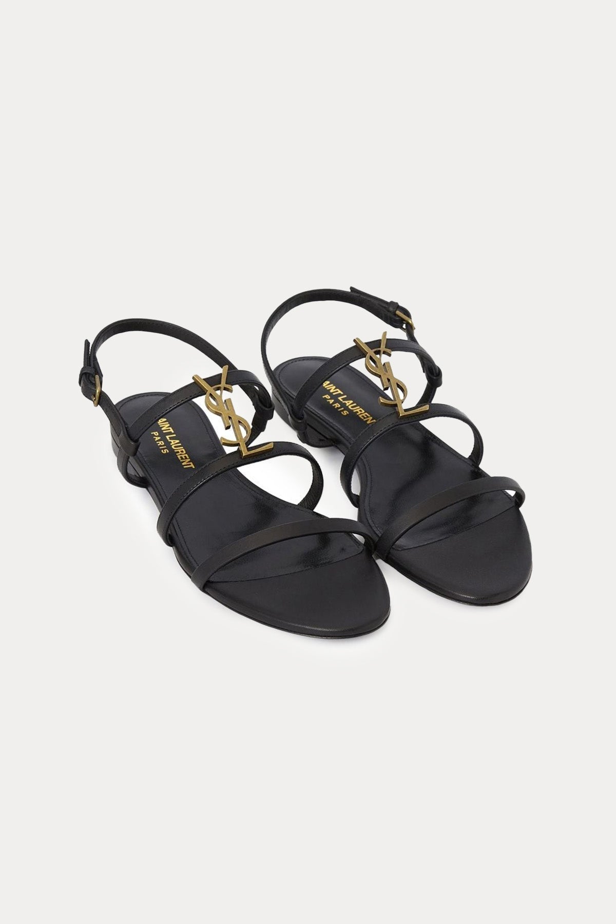 Saint Laurent Cassandra Logolu Deri Sandalet