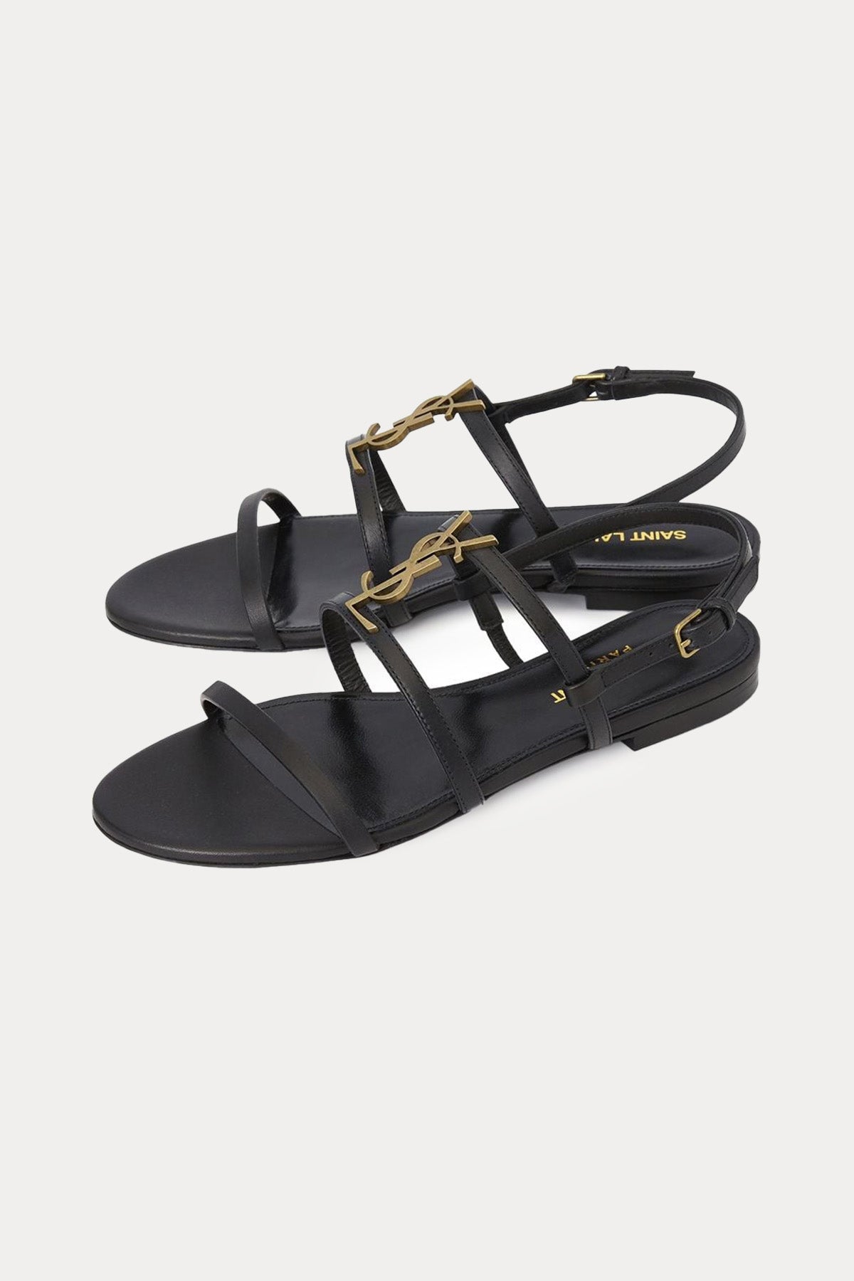 Saint Laurent Cassandra Logolu Deri Sandalet