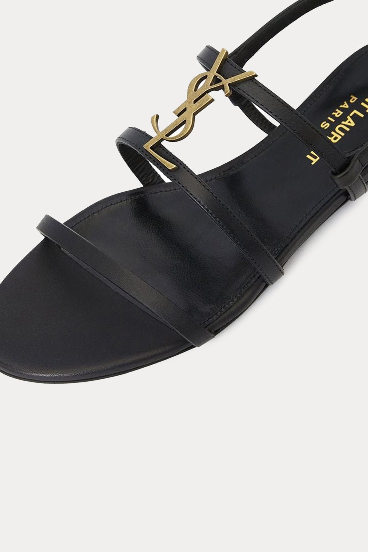 Saint Laurent Cassandra Logolu Deri Sandalet