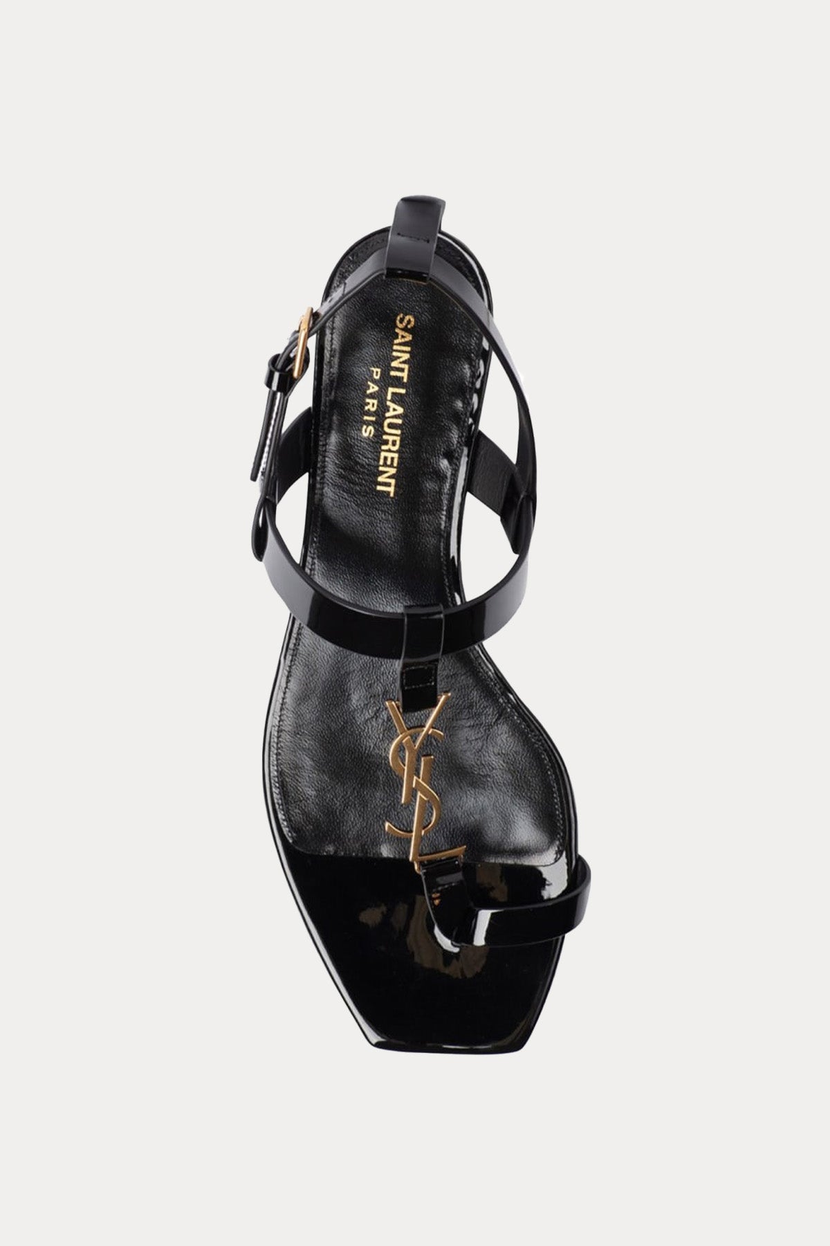 Saint Laurent Logolu Rugan Deri Sandalet