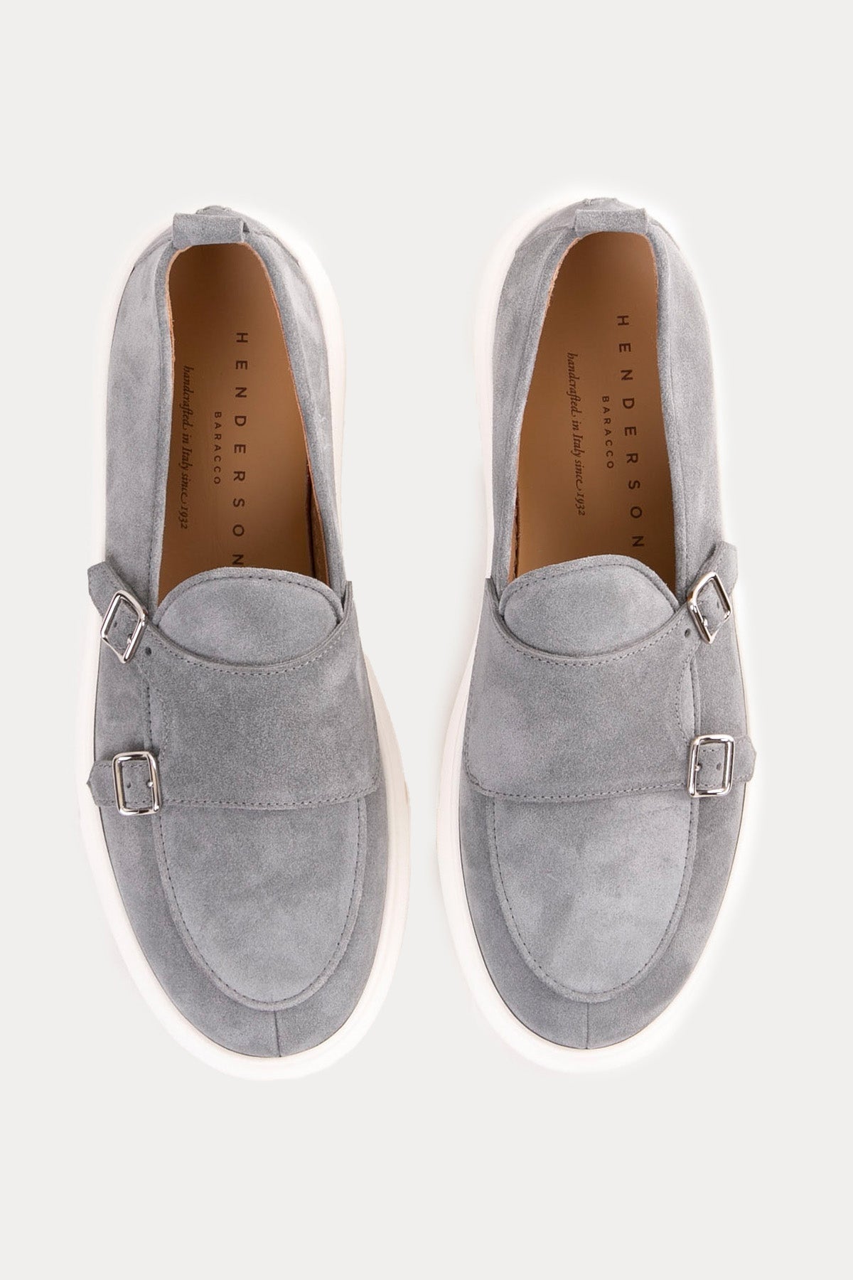 Henderson Tim Çift Tokalı Extralight Süet Monk Loafer Ayakkabı