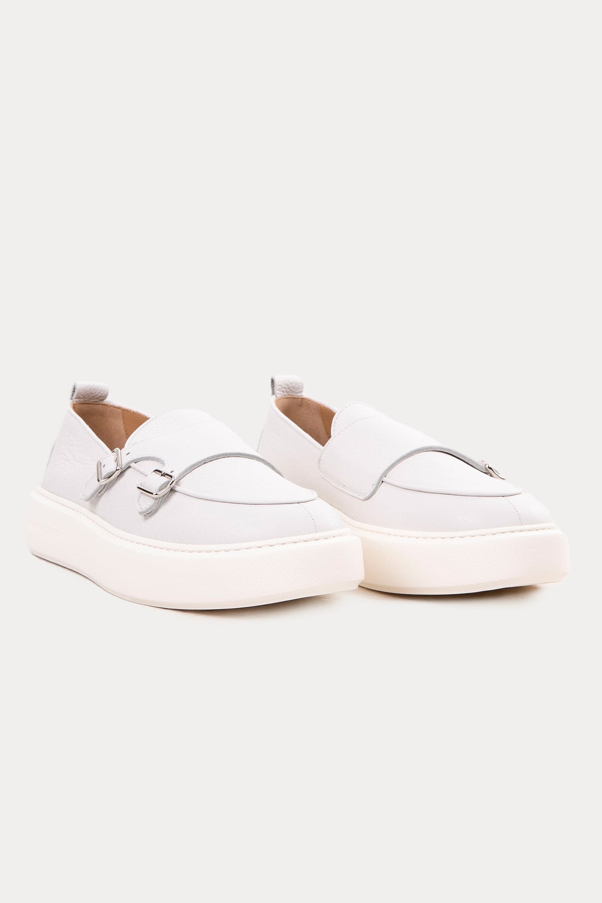 Henderson Tim Çift Tokalı Extralight Deri Monk Loafer Ayakkabı