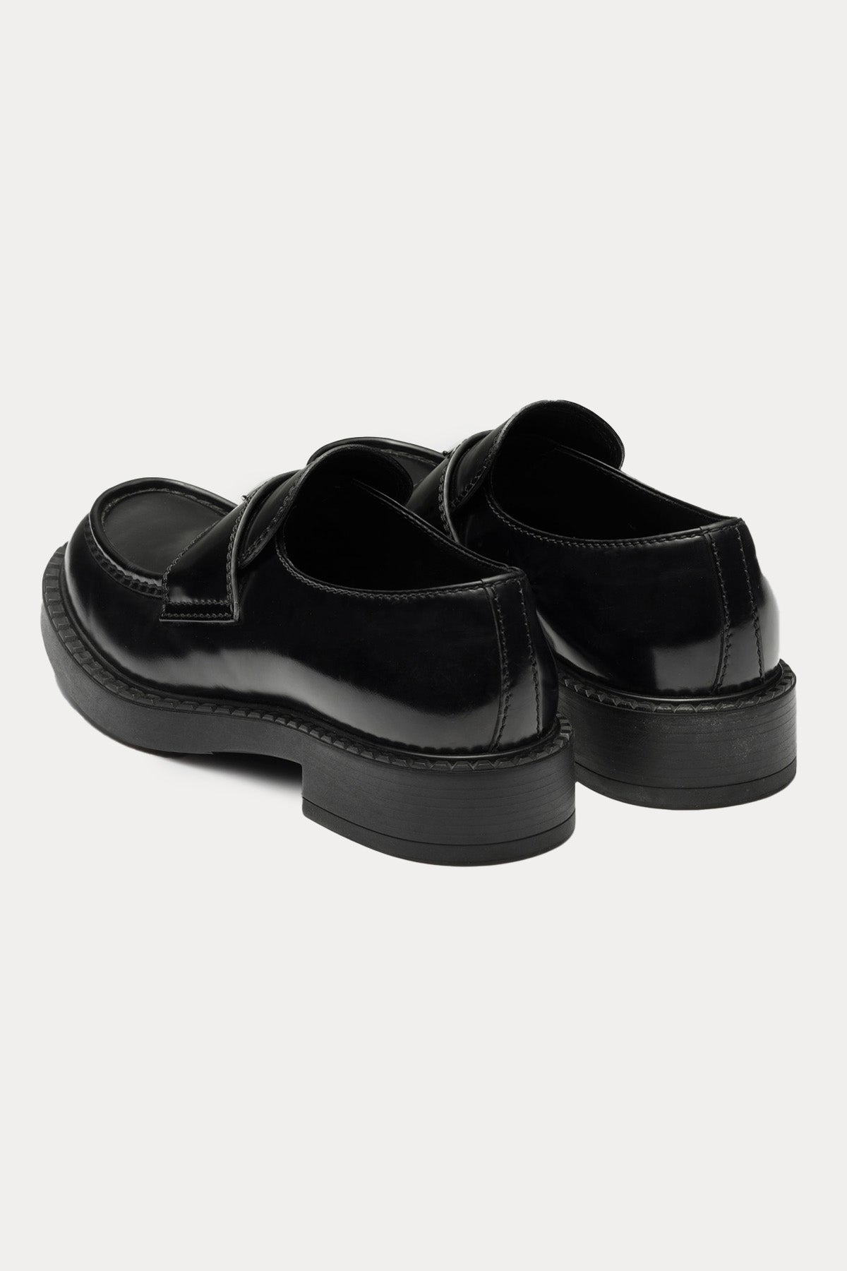 Prada Deri Loafer Ayakkabı-Ayakkabı-Libas