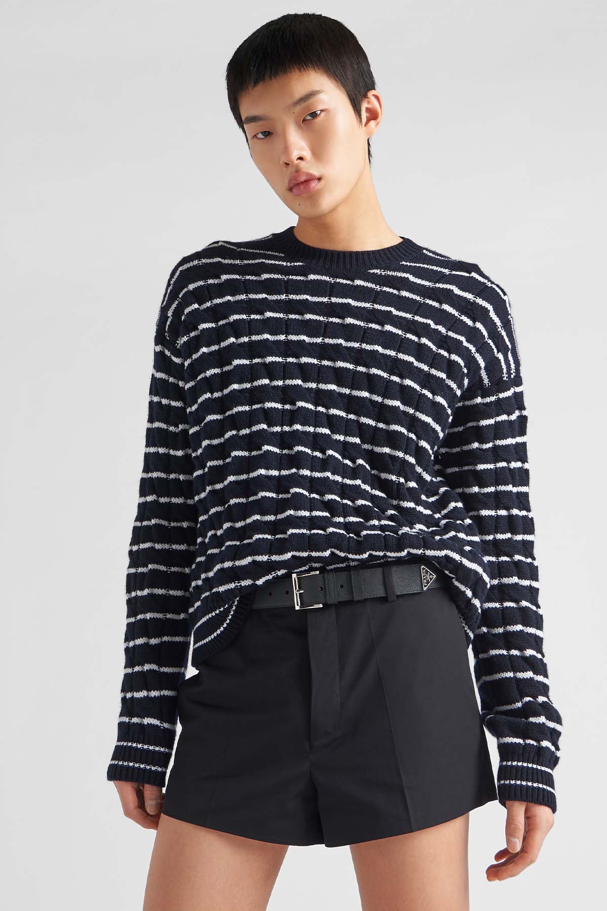 Prada Logolu Saffiano Deri Kemer