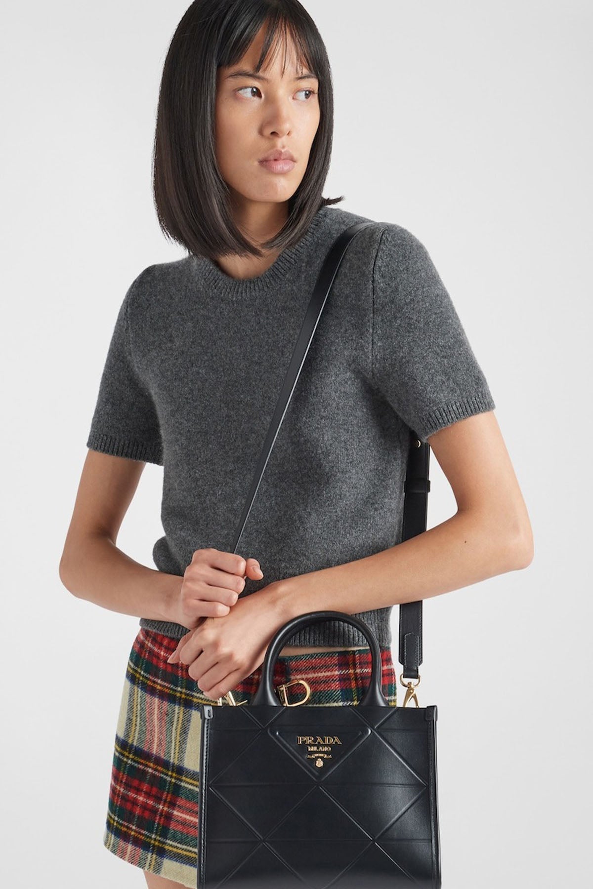 Prada Logolu Deri Çanta