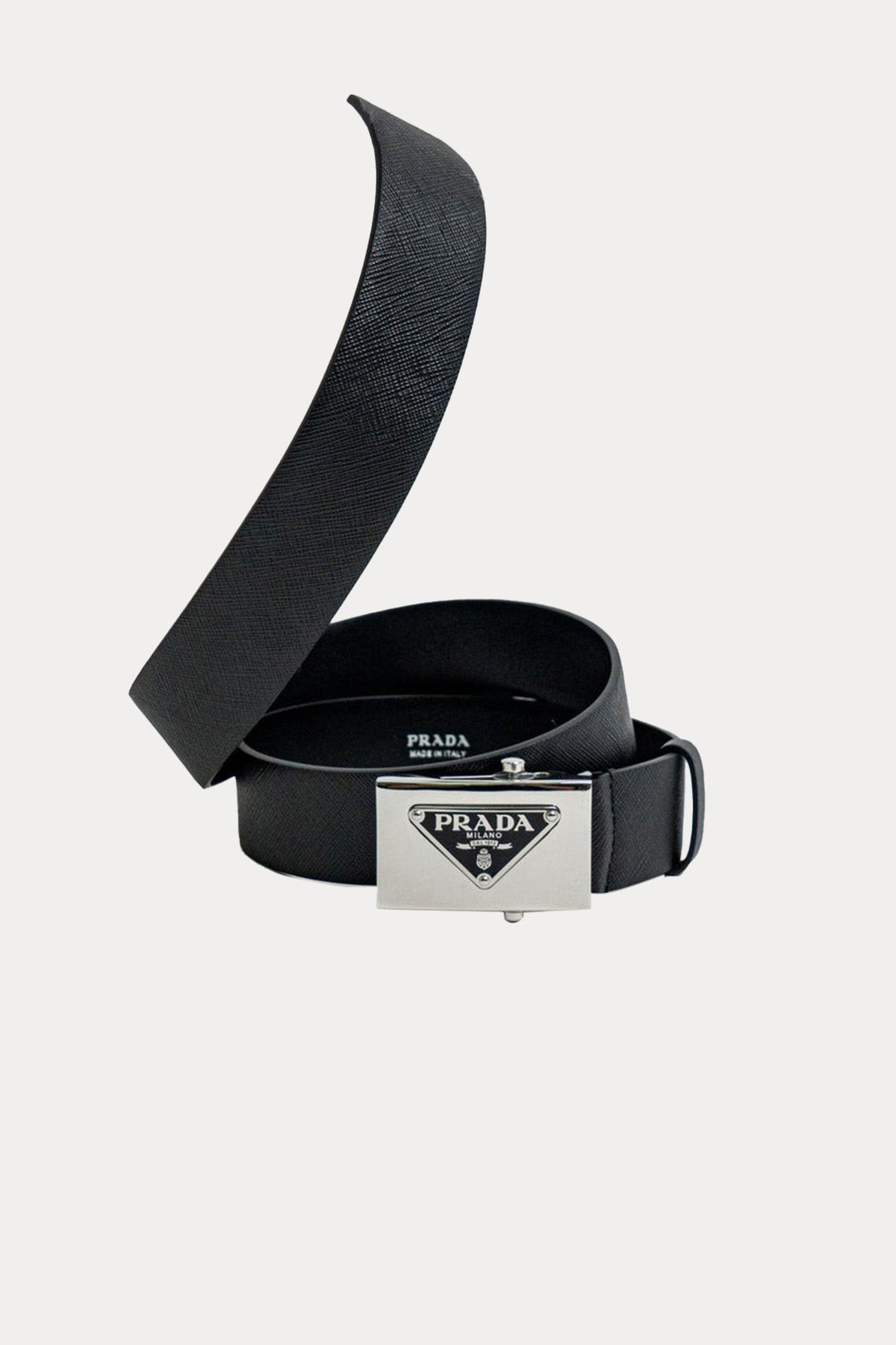 Prada Logolu Metal Toka Saffiano Deri Kemer