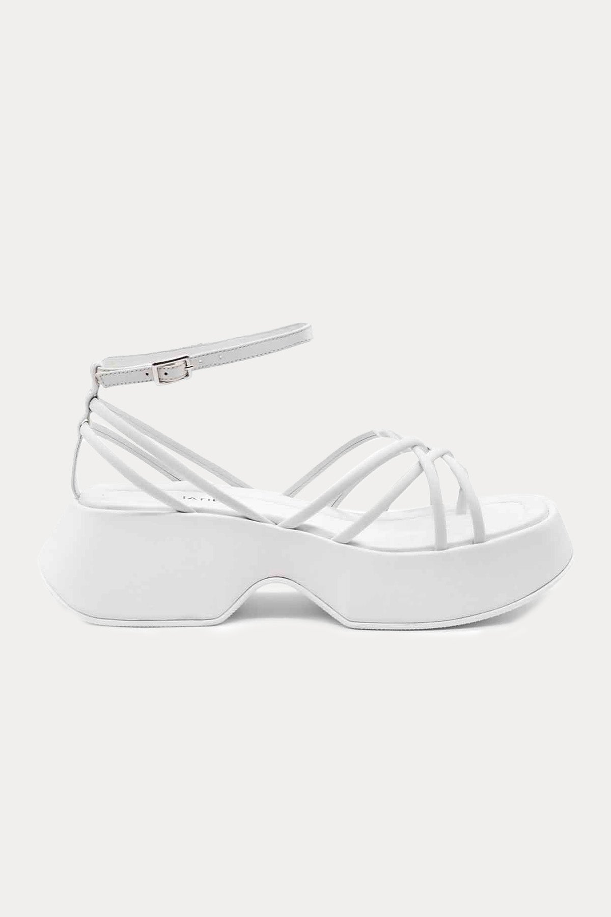 Vic Matie Küt Burunlu Deri Sandalet