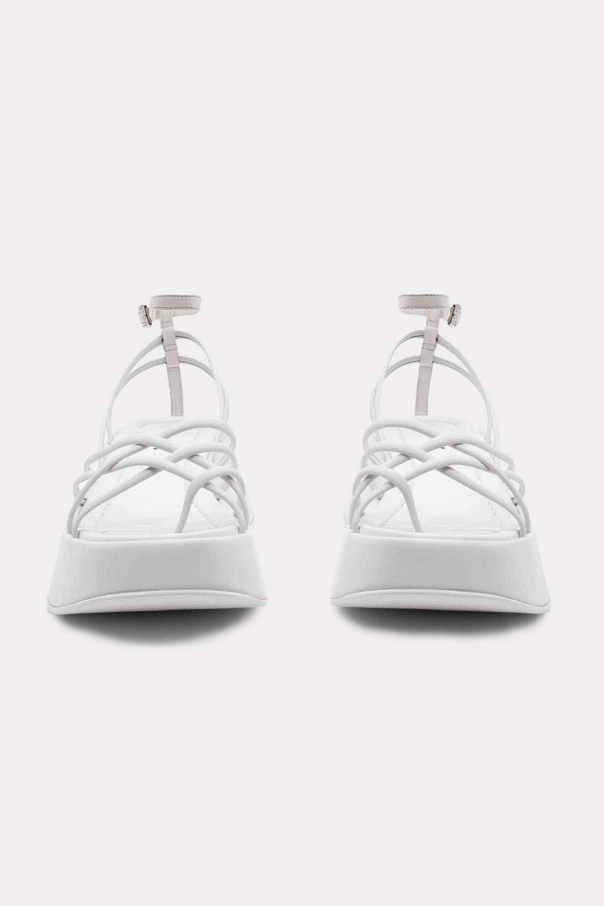 Vic Matie Küt Burunlu Deri Sandalet