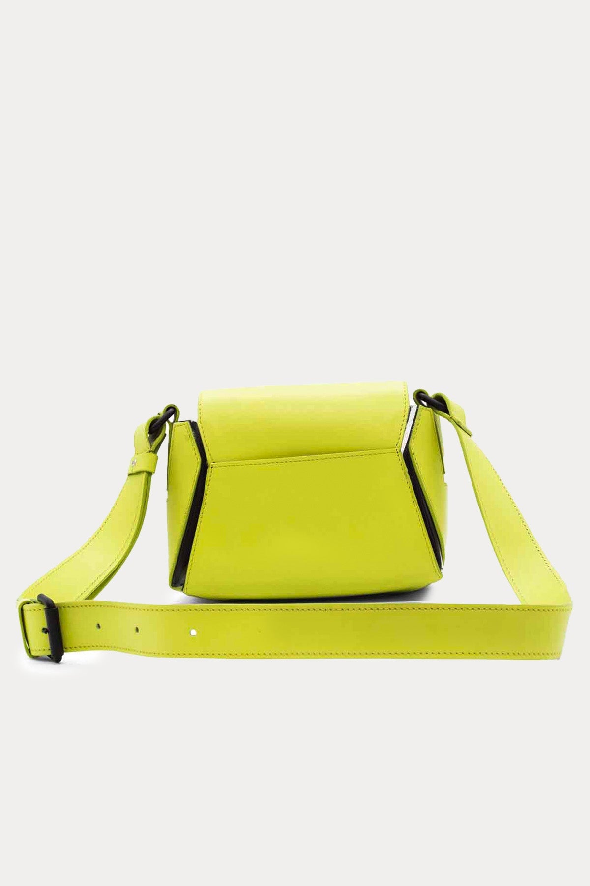 Vic Matie Şeffaf Ek Detaylı Logolu Small Deri Omuz Çantası