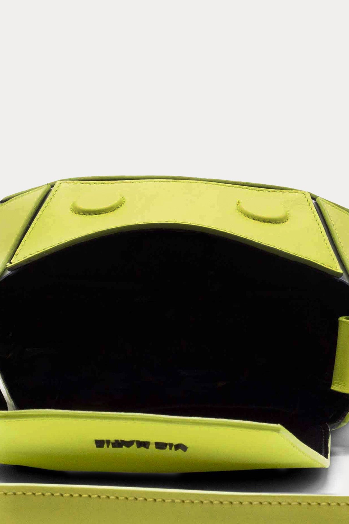 Vic Matie Şeffaf Ek Detaylı Logolu Small Deri Omuz Çantası