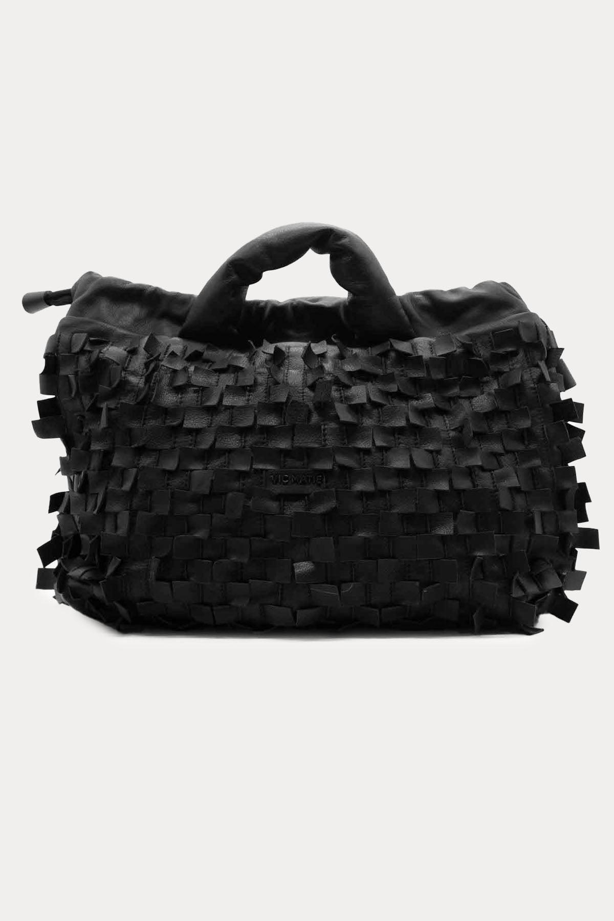 Vic Matie Örgü Deri Shopping Bag Çanta