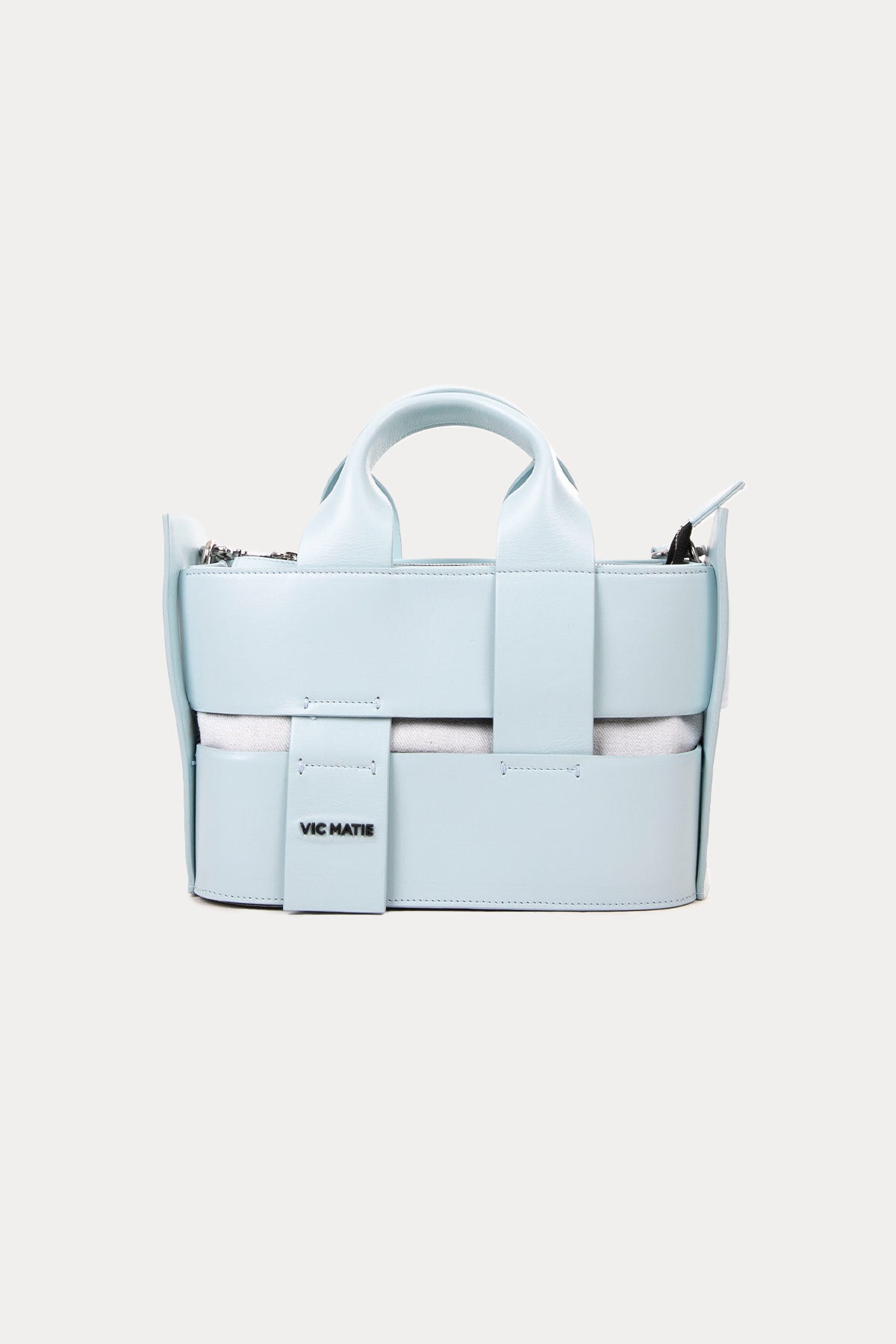 Vic Matie Kanvas Kumaş Torbalı Deri Çanta