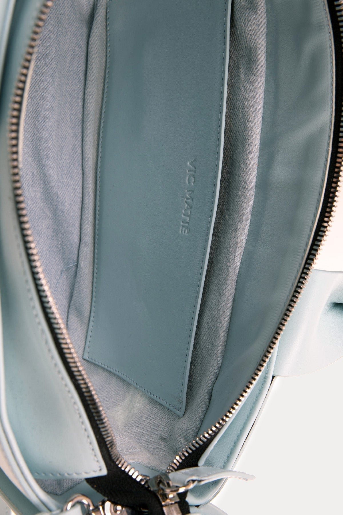 Vic Matie Kanvas Kumaş Torbalı Deri Çanta