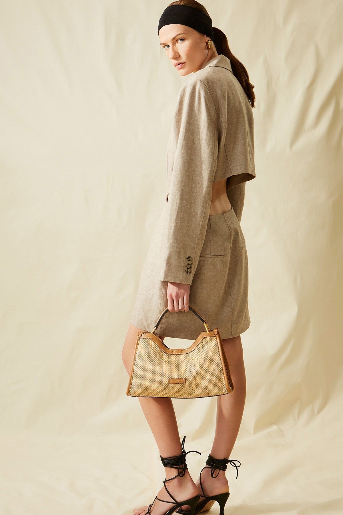 Gianni Chiarini Aurora Hasır Örgü Omuz Çantası