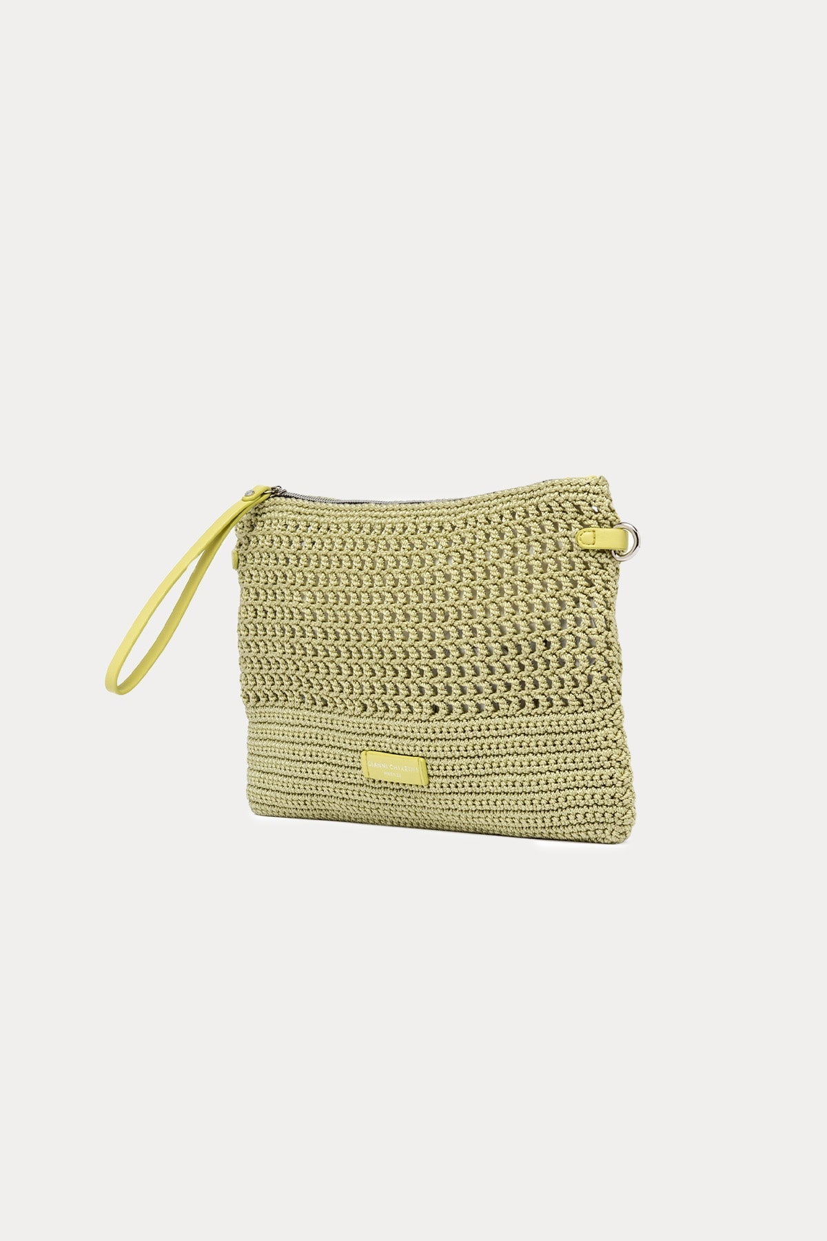 Gianni Chiarini Victoria Kanvas Örgü Clutch Çanta