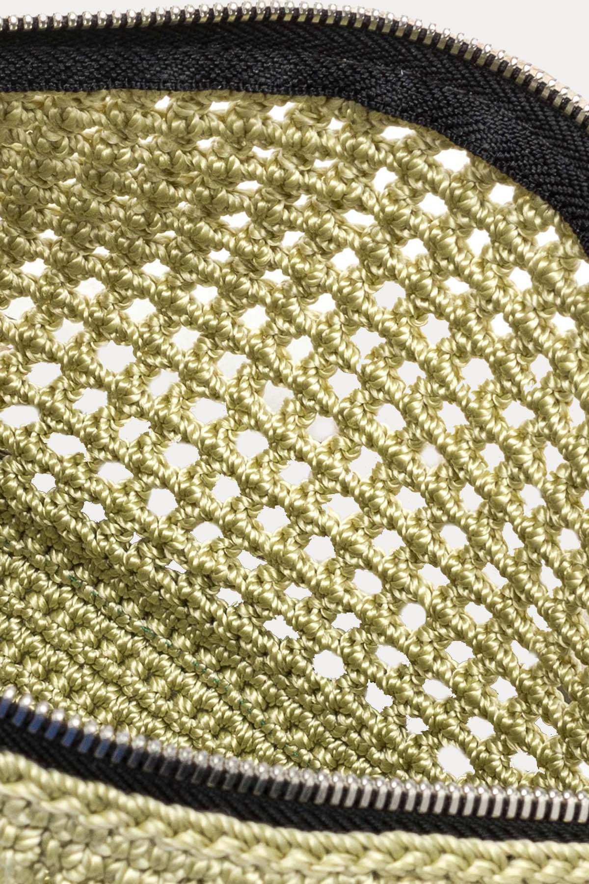 Gianni Chiarini Victoria Kanvas Örgü Clutch Çanta