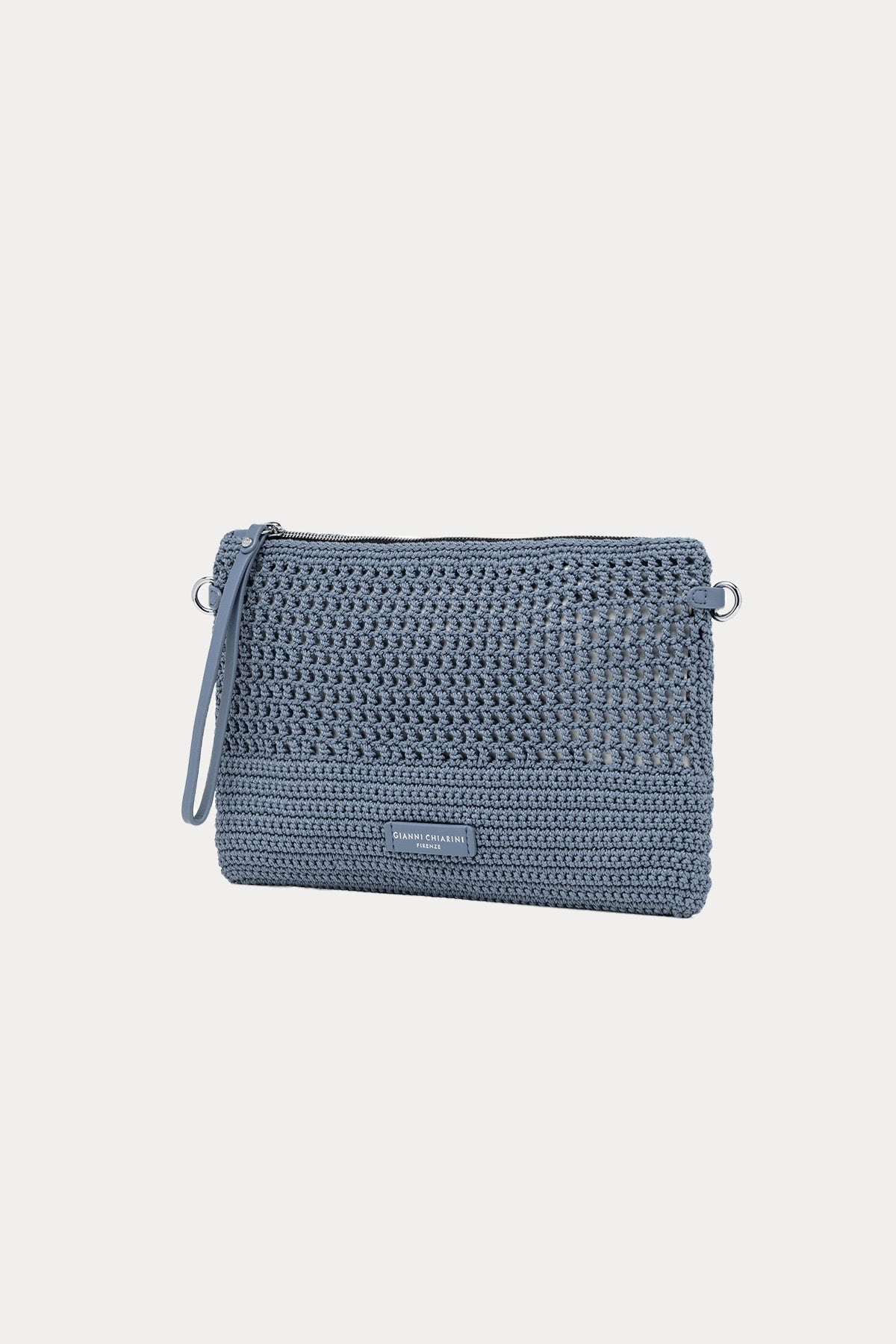 Gianni Chiarini Victoria Kanvas Örgü Clutch Çanta
