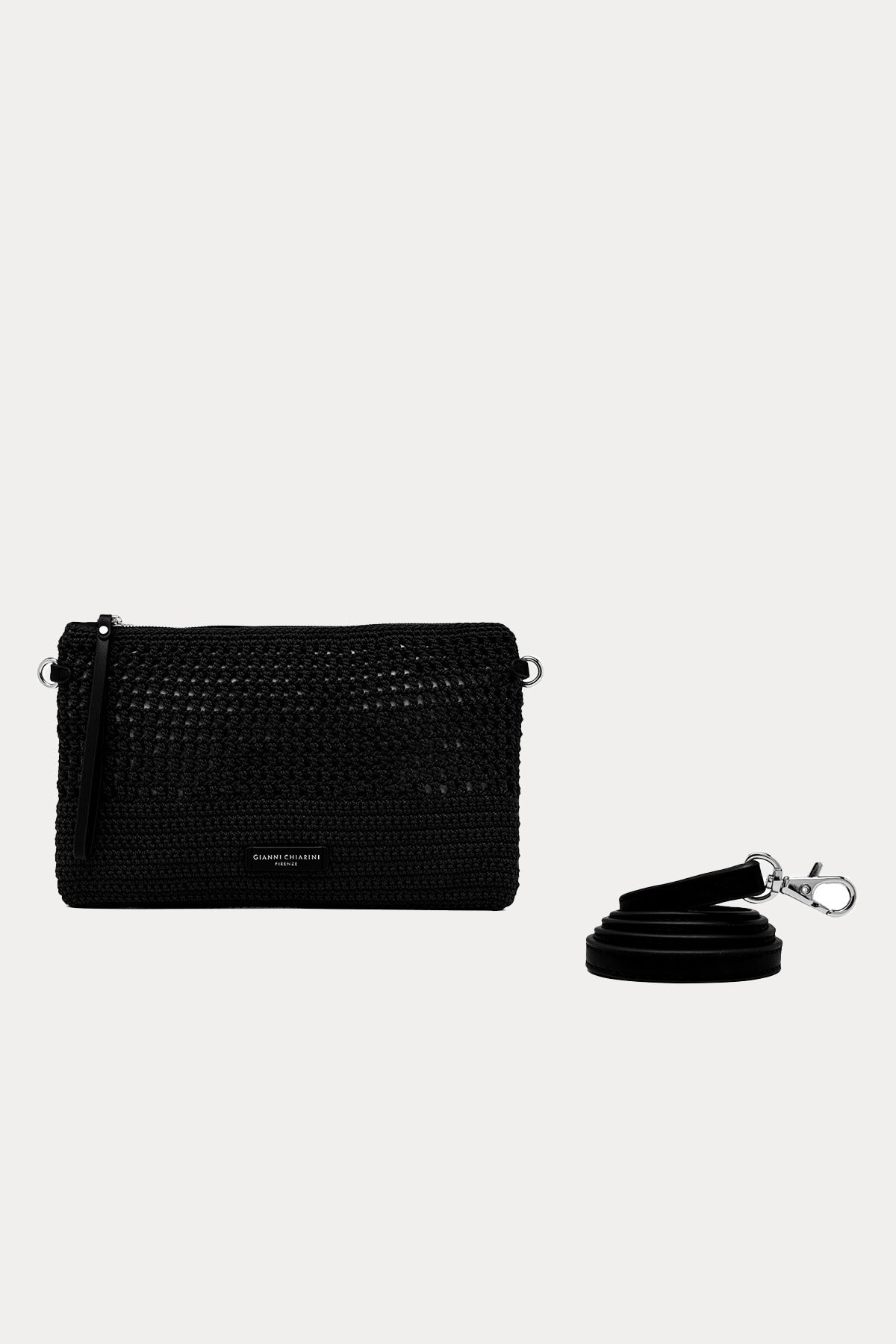 Gianni Chiarini Victoria Kanvas Örgü Clutch Çanta