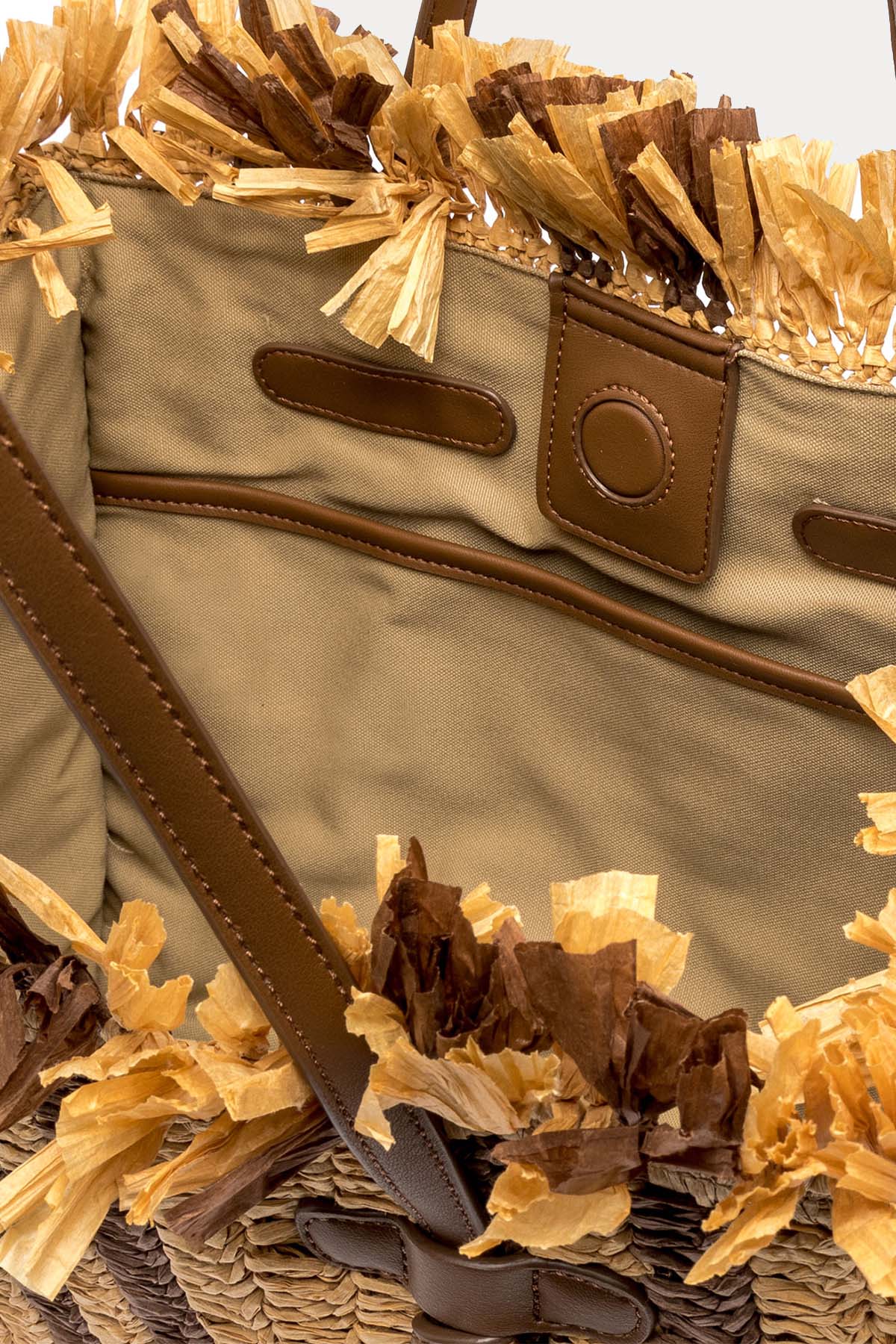 Gianni Chiarini Marcella Hasır Örgü Shopping Bag Çanta