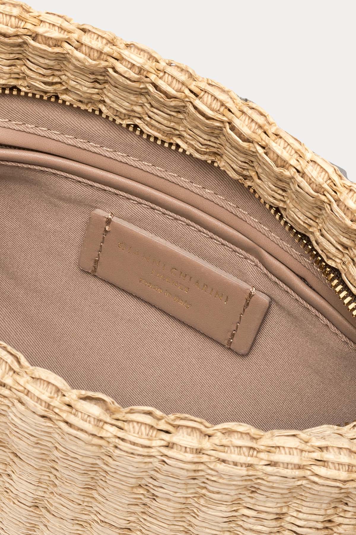 Gianni Chiarini Brenda Hasır Örgü Clutch Çanta