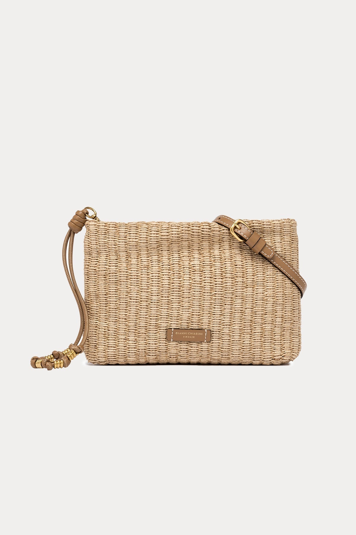 Gianni Chiarini Brenda Hasır Örgü Clutch Çanta