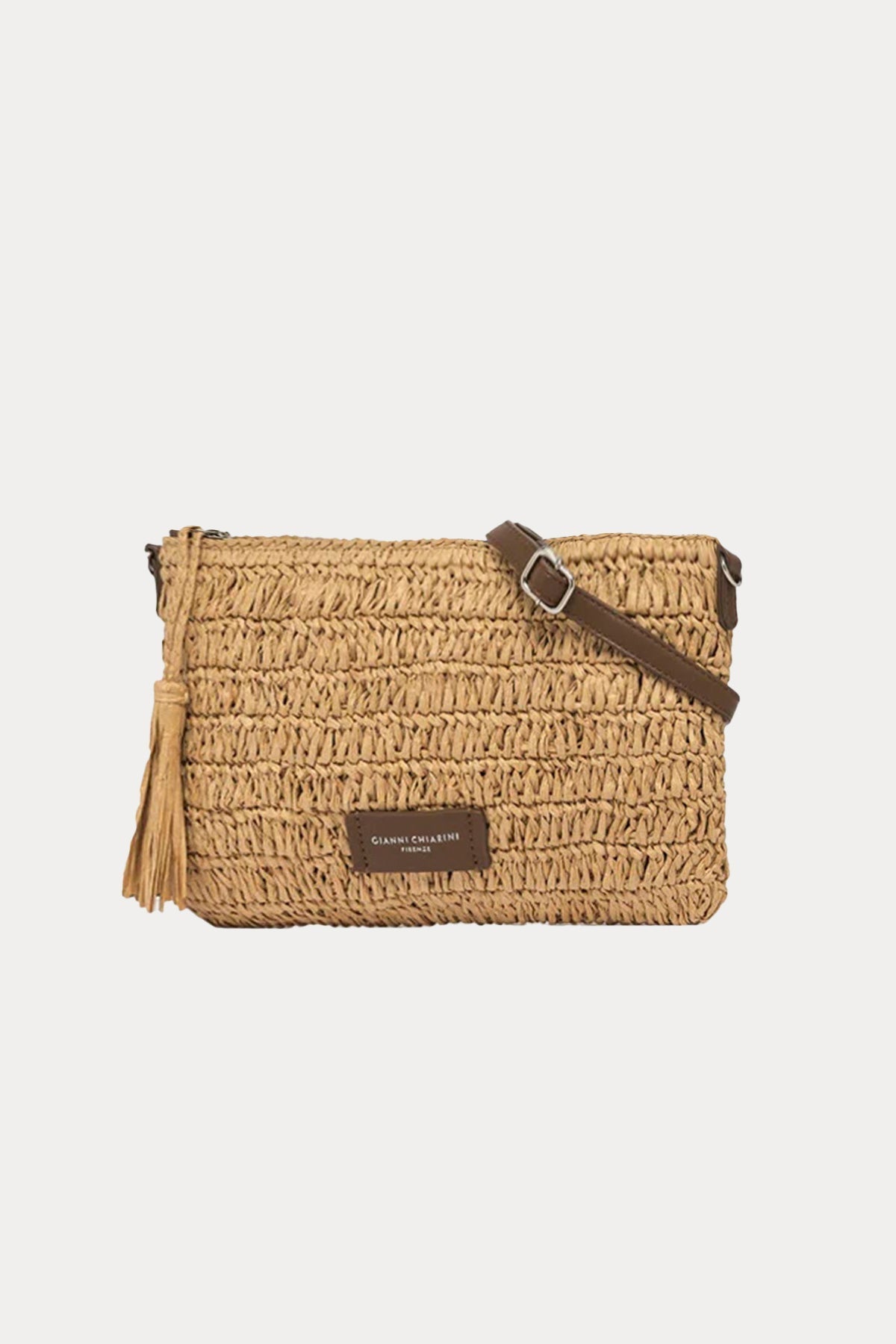 Gianni Chiarini Marcella Hasır Örgü Clutch Çanta