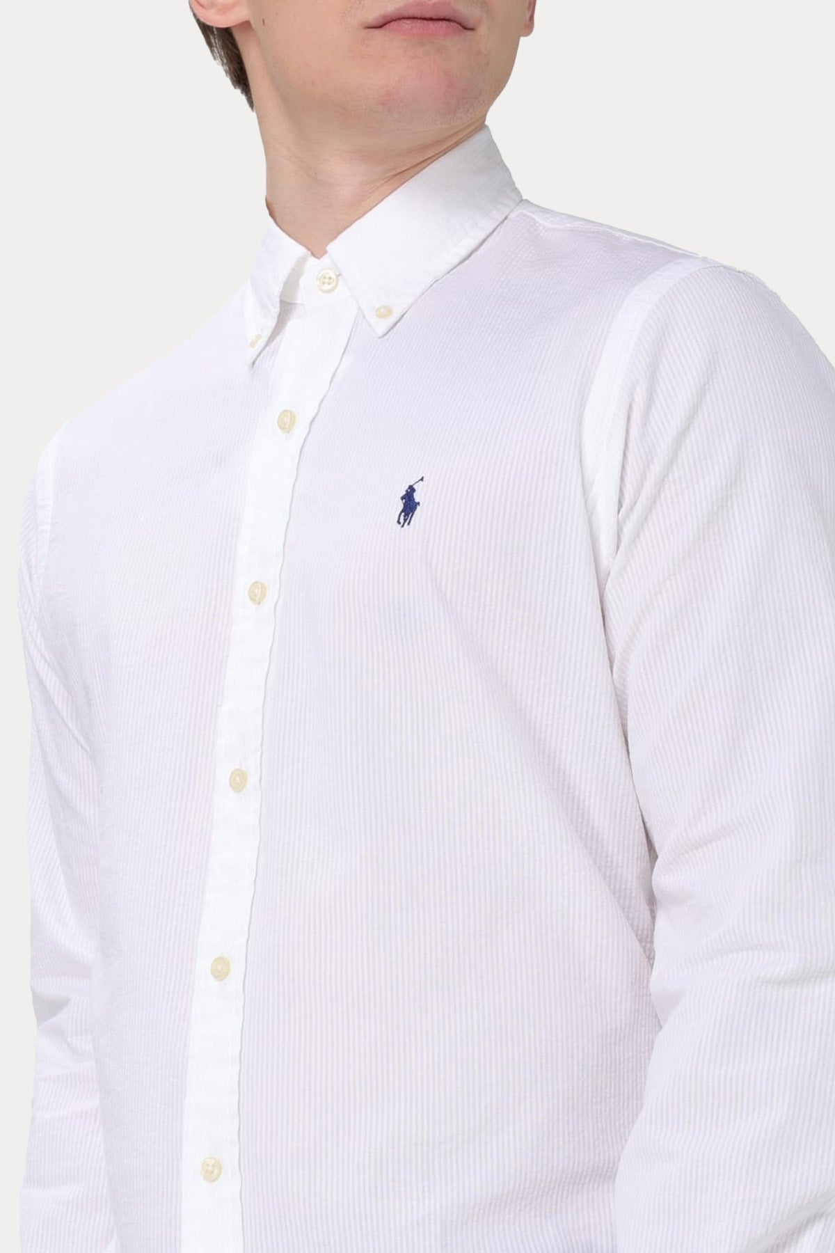 Polo Ralph Lauren Custom Fit Gofre Kumaş Gömlek