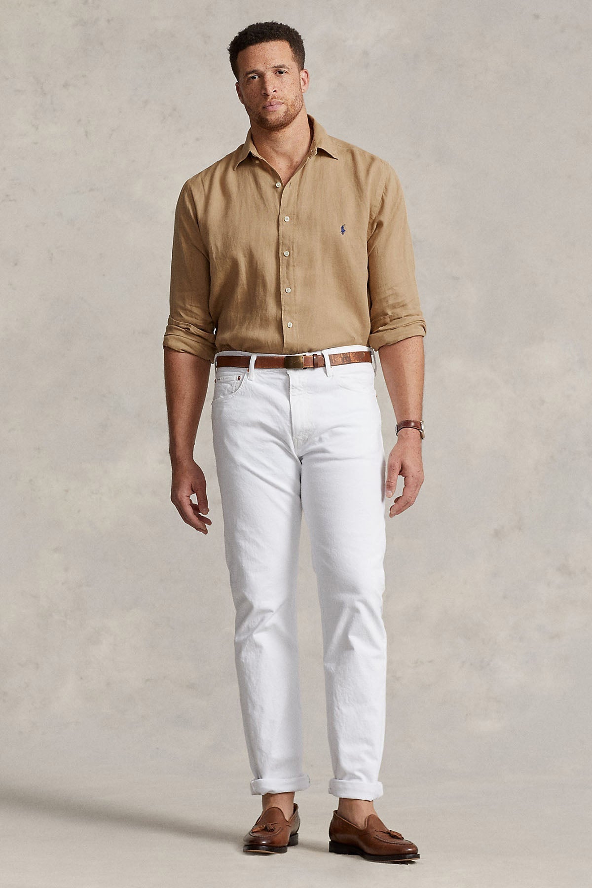 Polo Ralph Lauren Custom Fit Keten Gömlek