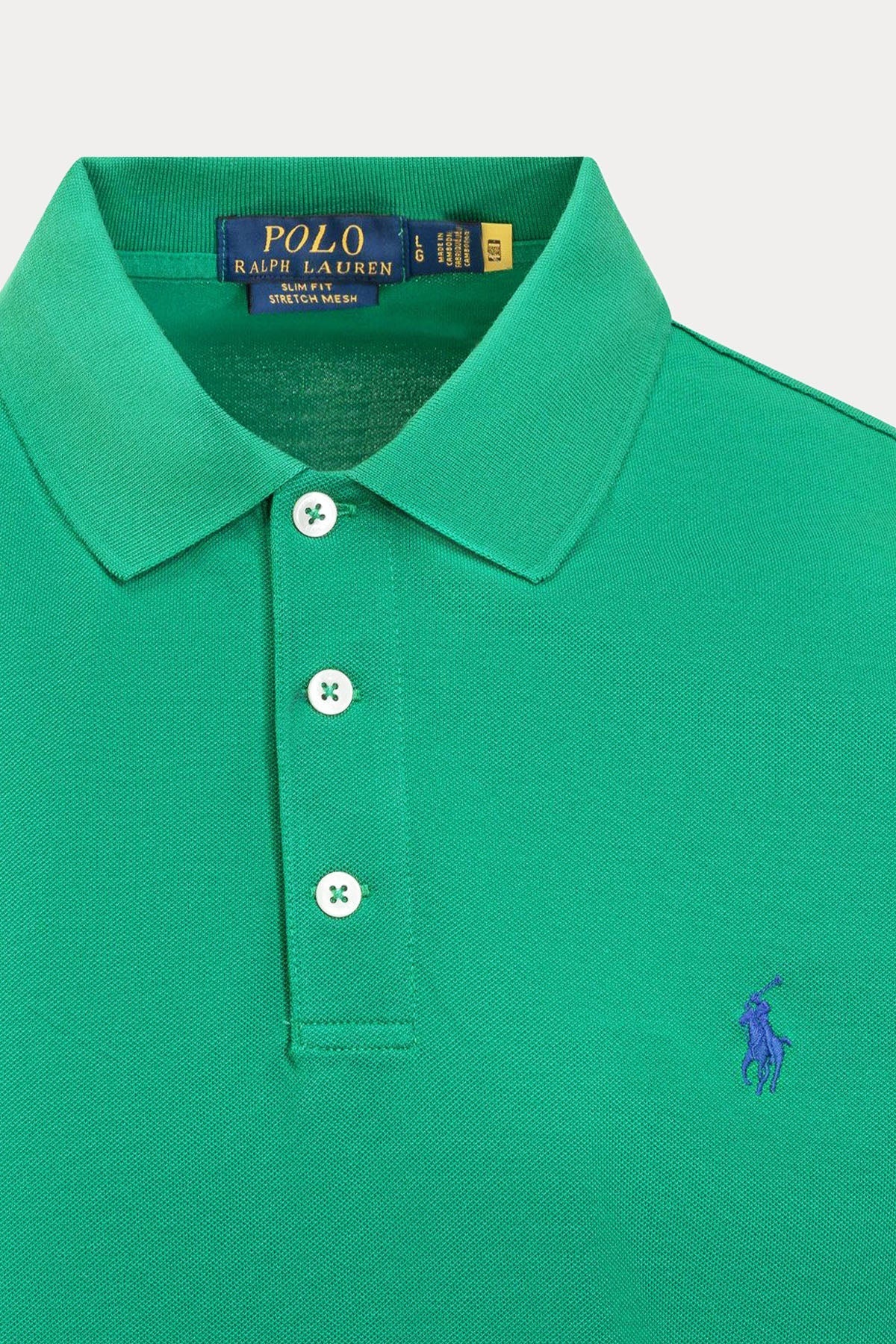 Polo Ralph Lauren Slim Fit Stretch Mesh Polo Yaka T-shirt-T-shirt-Libas