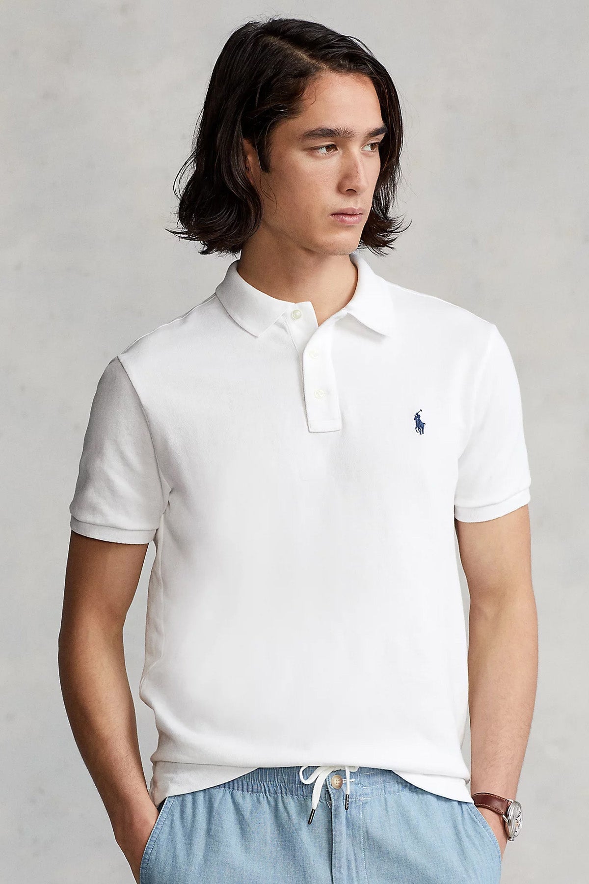 Polo Ralph Lauren Custom Fit Polo Yaka T-shirt-T-shirt-Libas