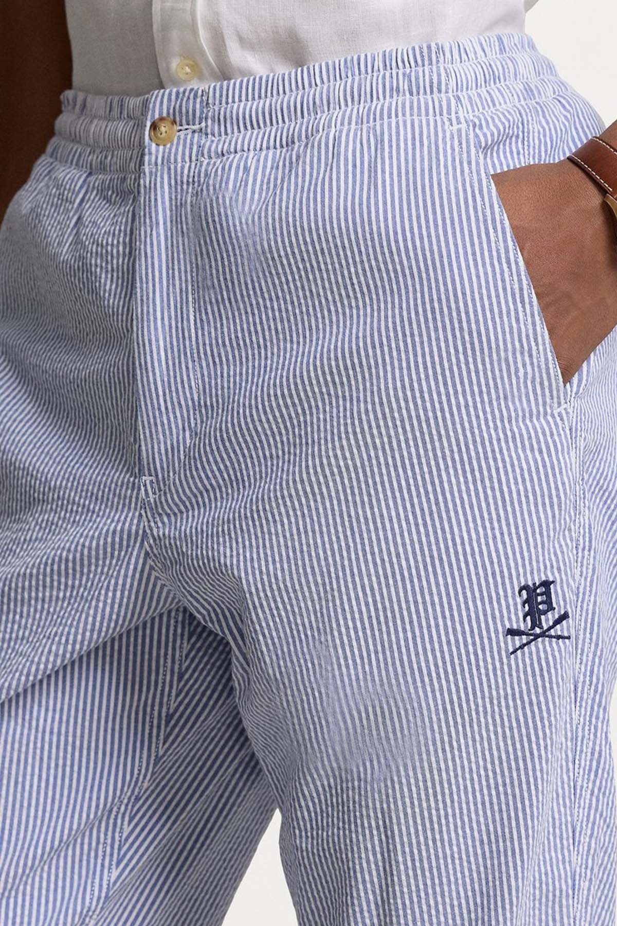 Polo Ralph Lauren Stretch Classic Fit Beli Lastikli Çizgili Pantolon-Pantolon-Libas