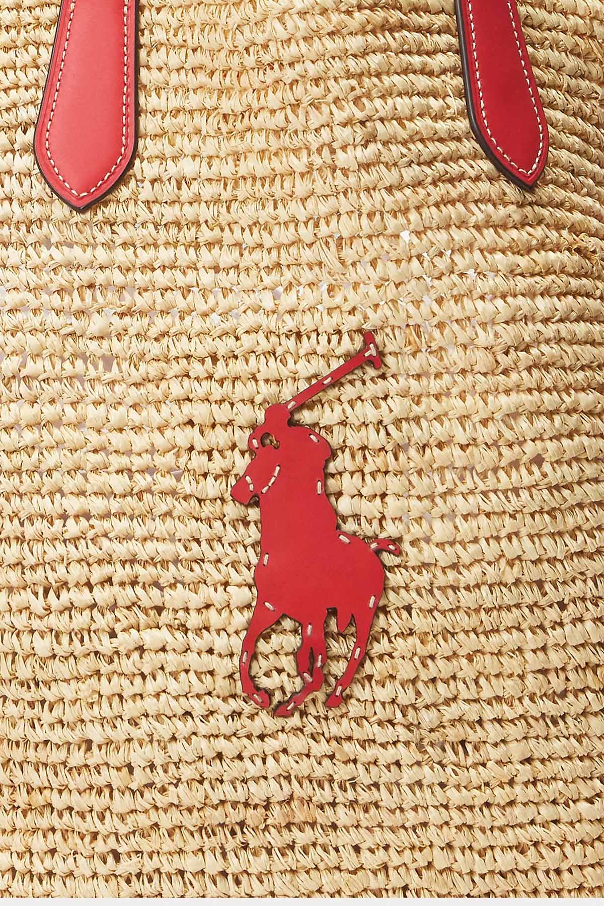 Polo Ralph Lauren Big Pony Logolu Hasır Shopping Bag Çanta