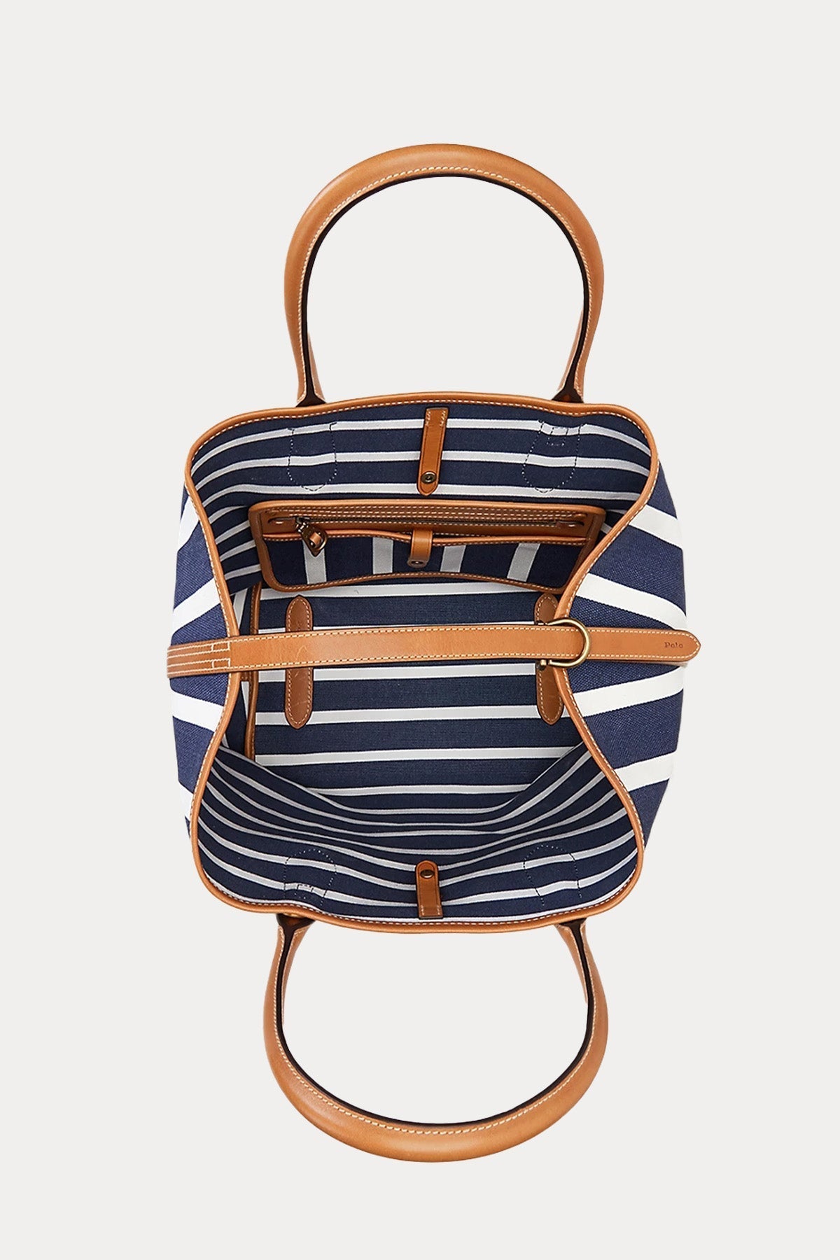 Polo Ralph Lauren Çift Taraflı Çizgili Çanta