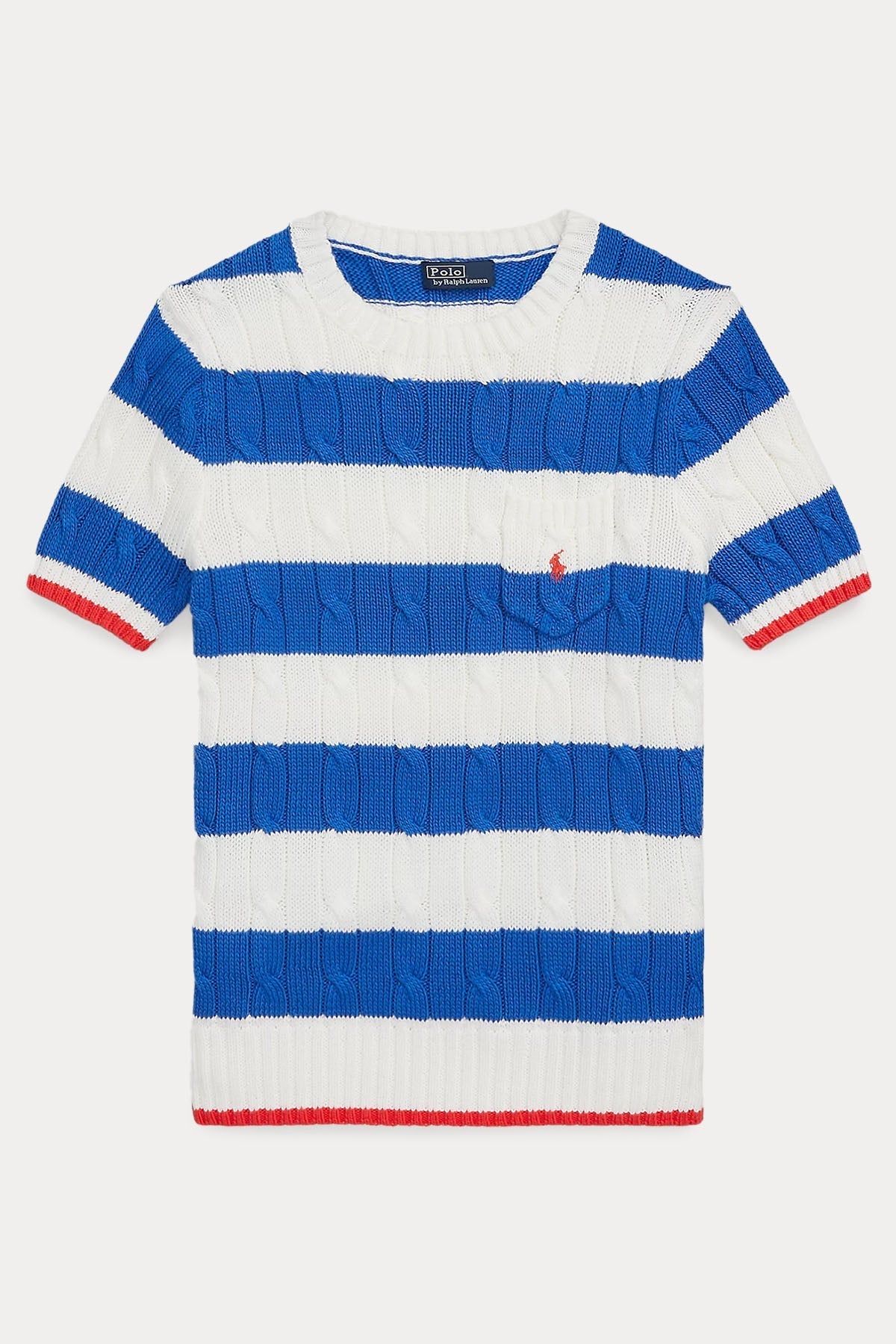 Polo Ralph Lauren Slim Fit Pima Cotton Saç Örgü Cep Detaylı Triko