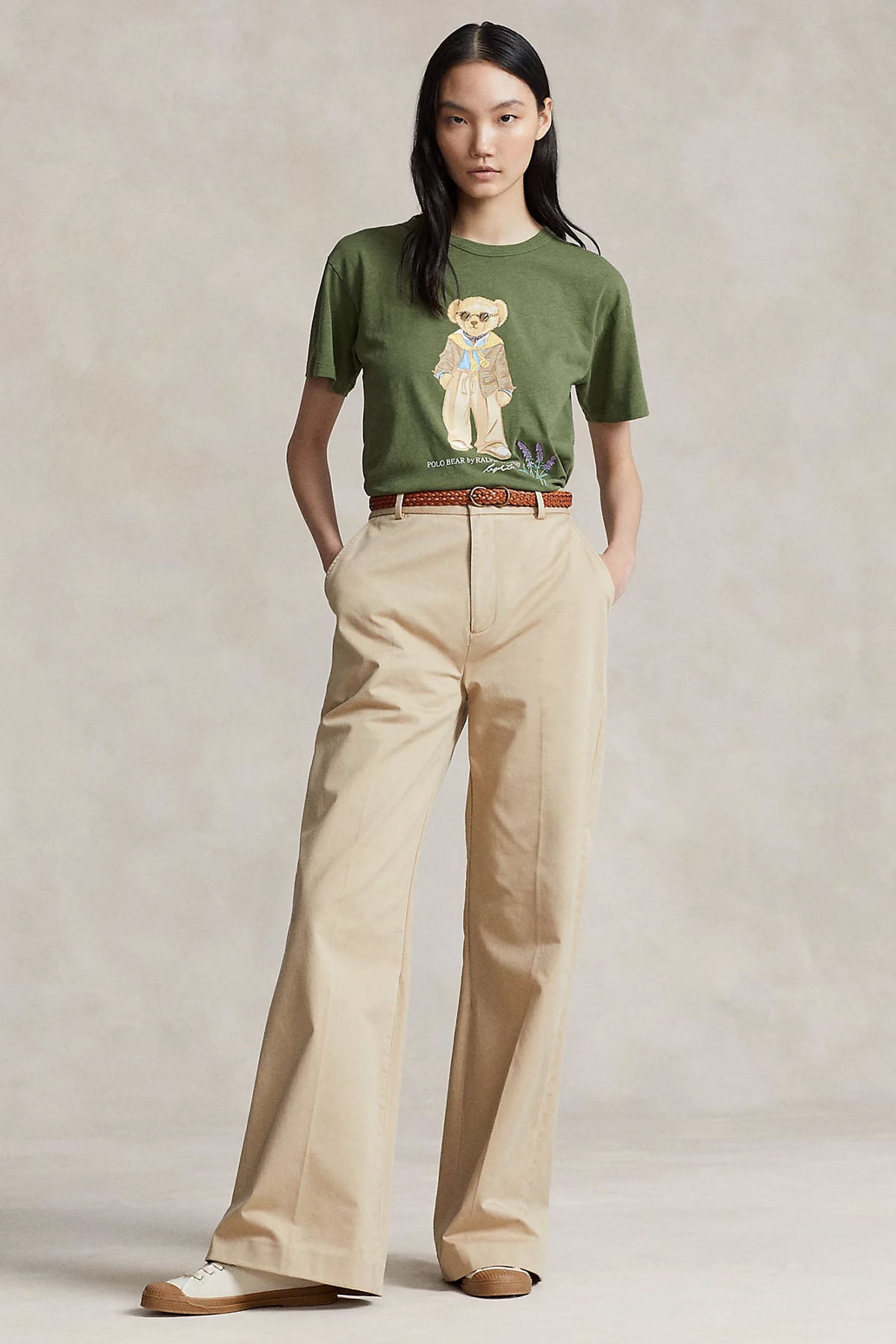 Polo Ralph Lauren Straight Fit Yuvarlak Yaka Polo Bear T-shirt-T-shirt-Libas
