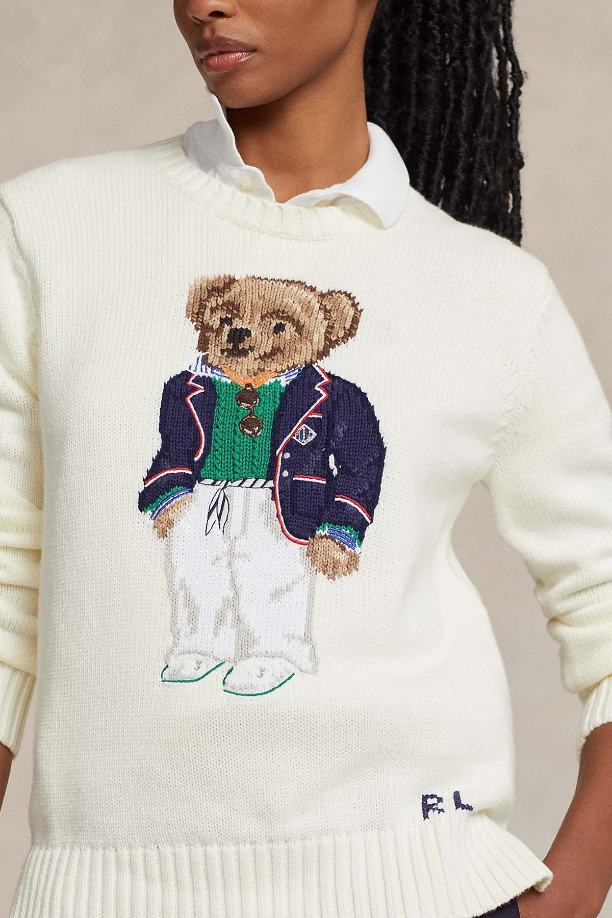 Polo Ralph Lauren Yuvarlak Yaka Örgü Polo Bear Triko-Triko-Libas