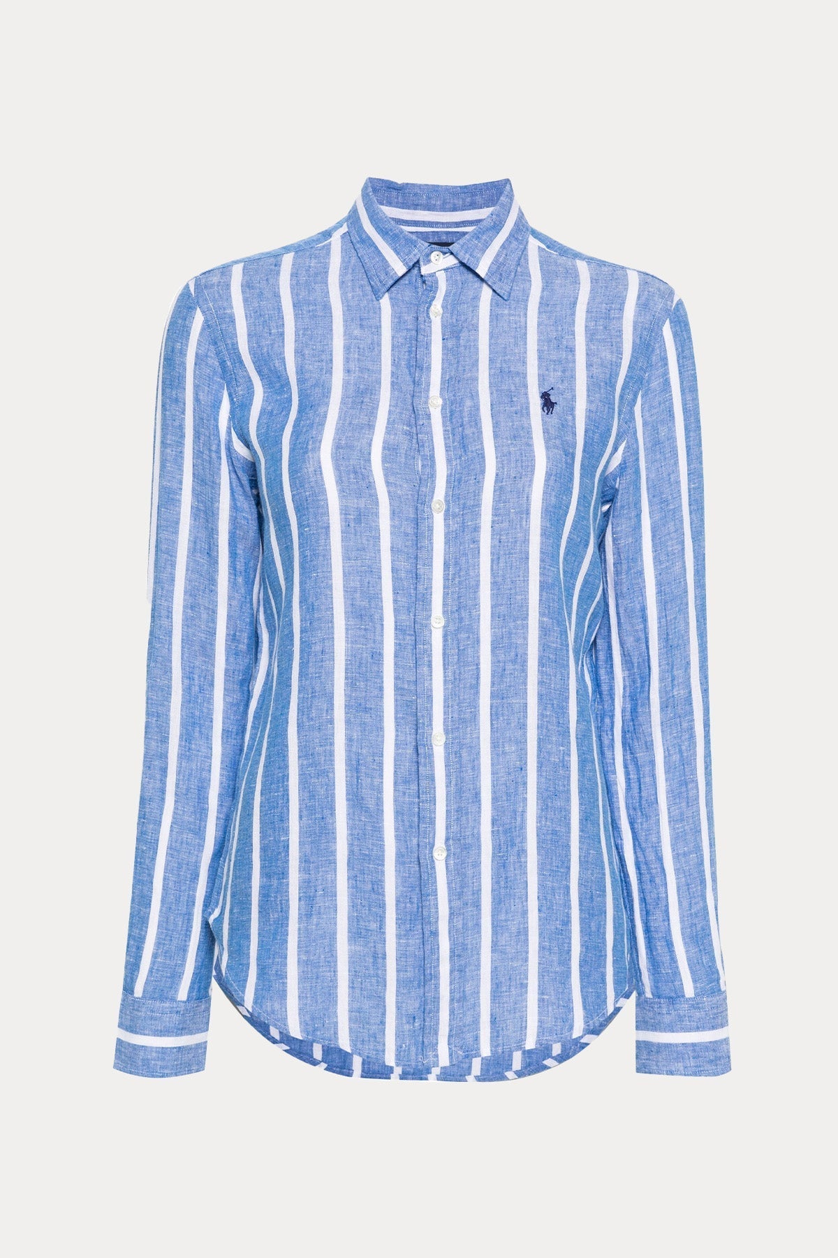 Polo Ralph Lauren Relaxed Fit Çizgili Keten Gömlek