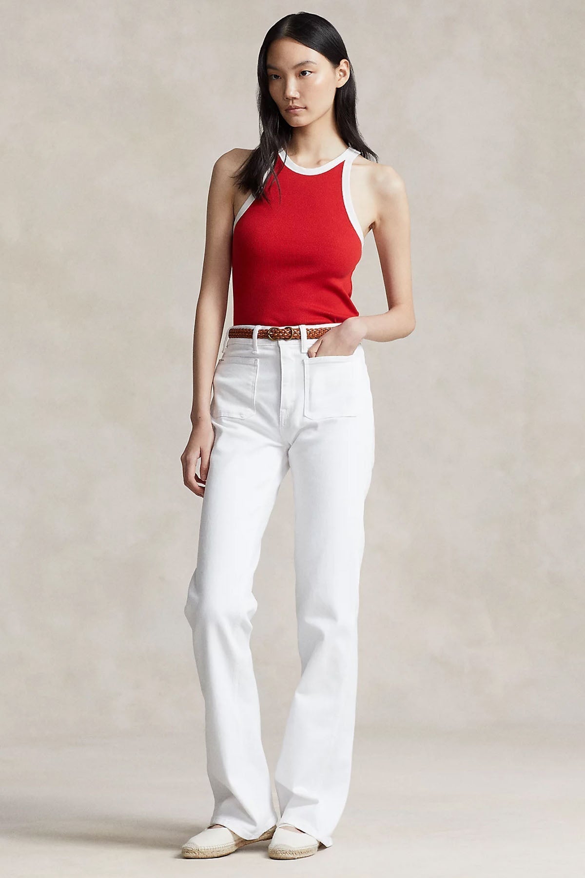 Polo Ralph Lauren Askılı Kolsuz Streç T-shirt