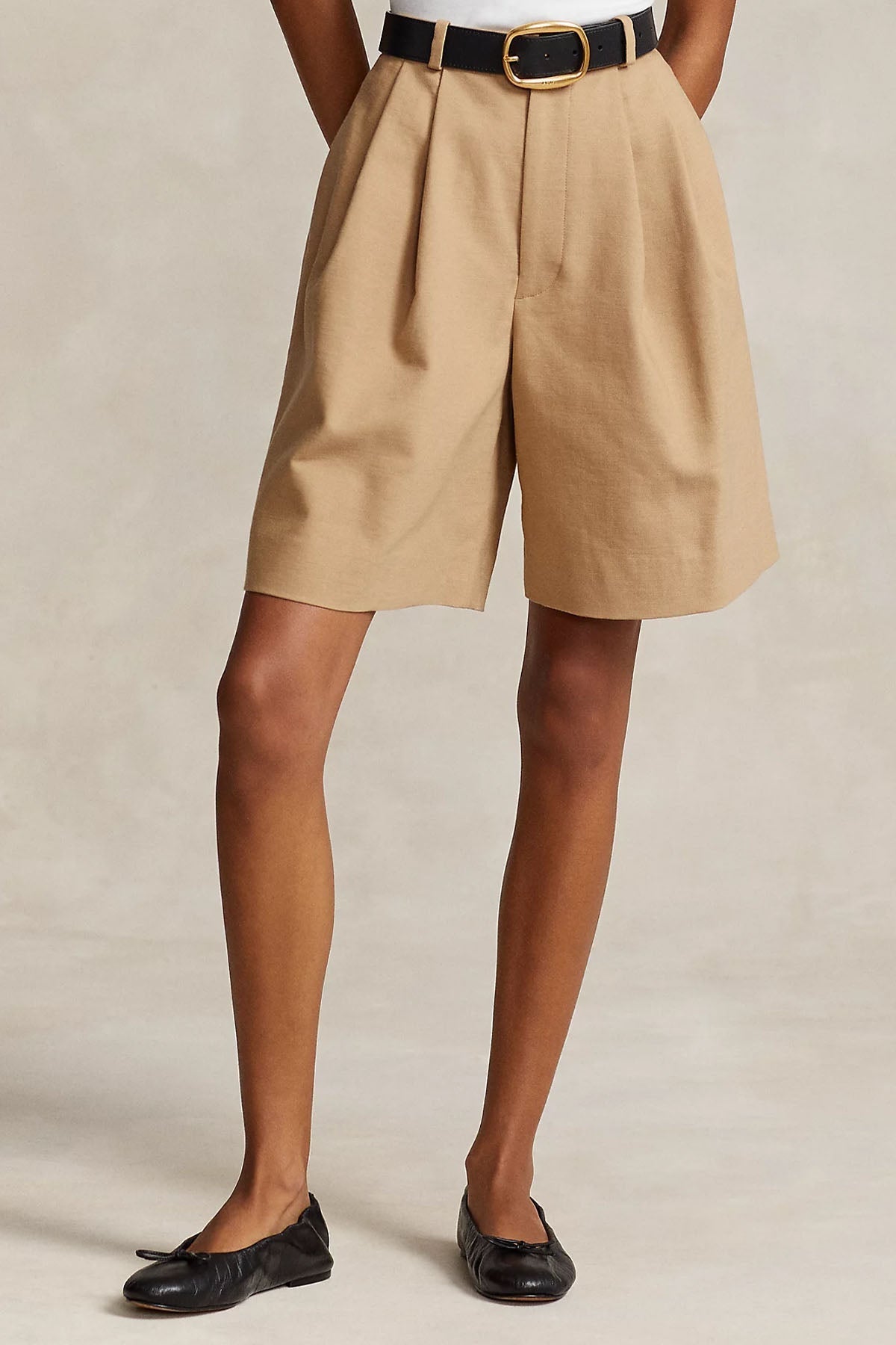 Polo Ralph Lauren Tek Pile Yüksek Bel Şort