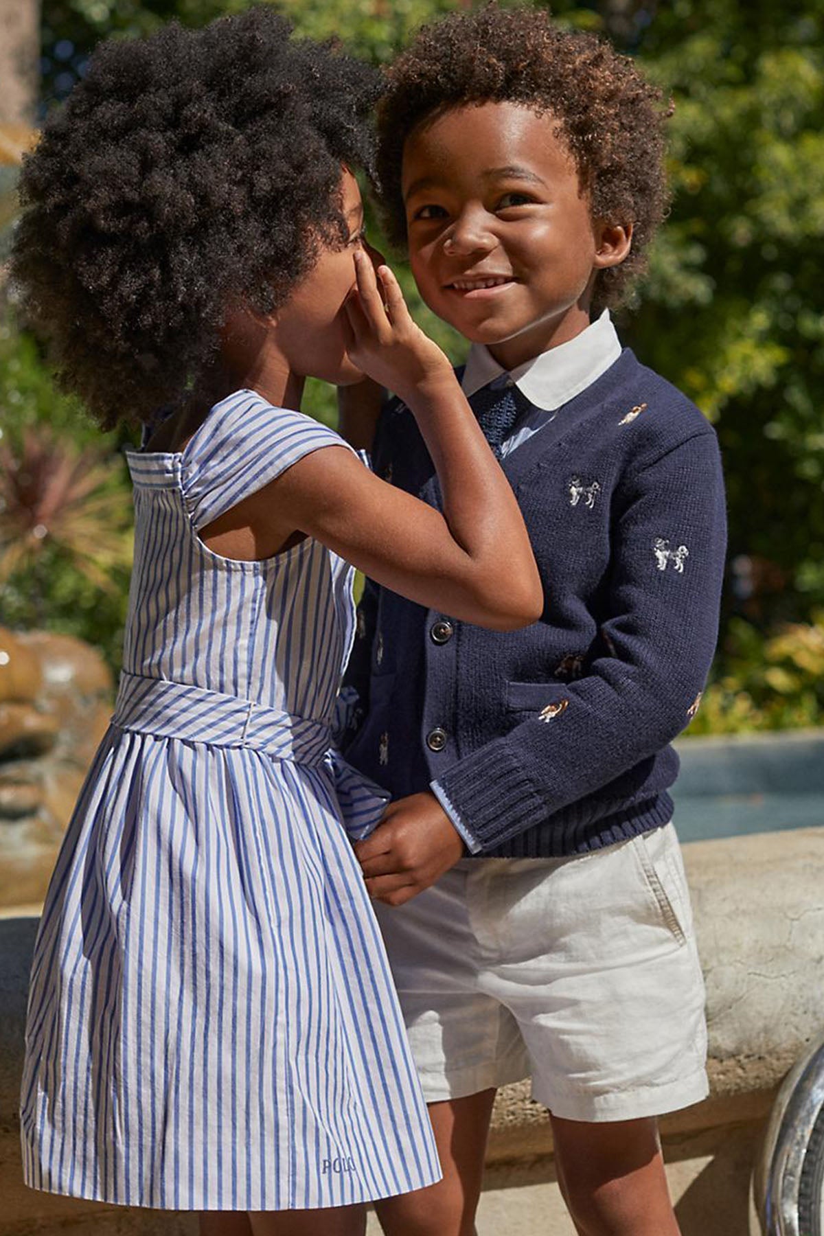 Polo Ralph Lauren Kids 2-3 Yaş Kız Çocuk Çizgili Elbise